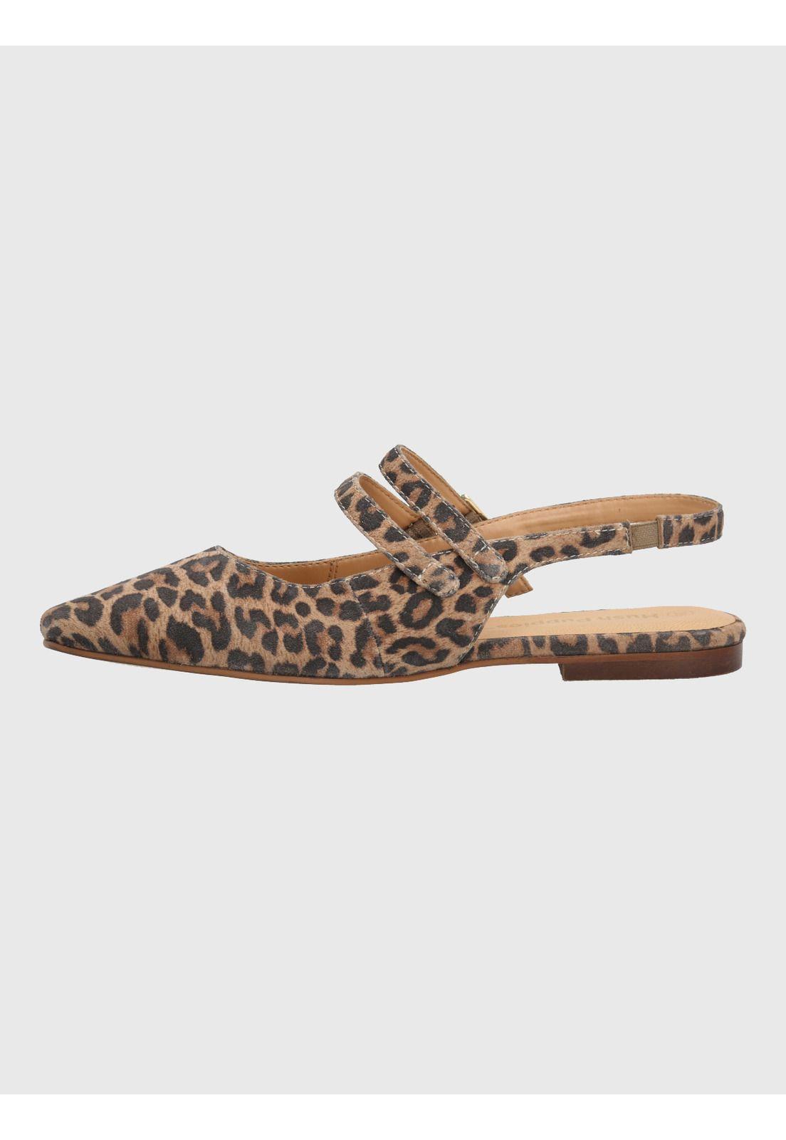Ballerina Cuero Mujer Clementine Beige-5