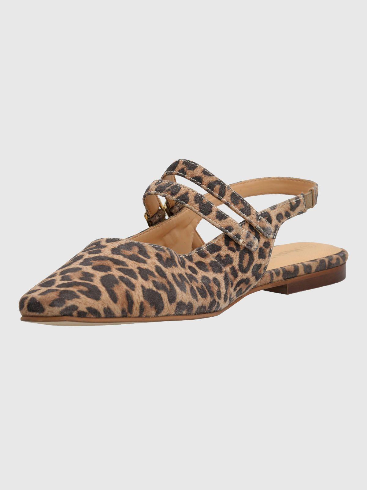 Ballerina Cuero Mujer Clementine Beige-4