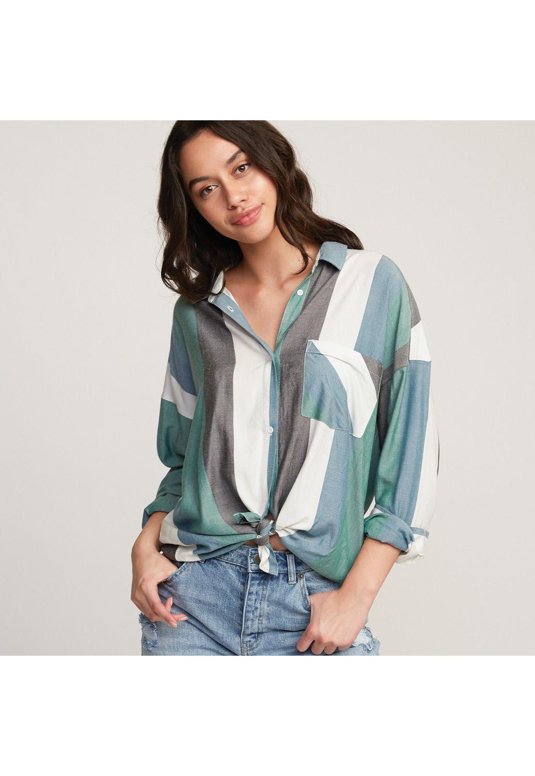 Blusa Mujer Hera Turquesa-0