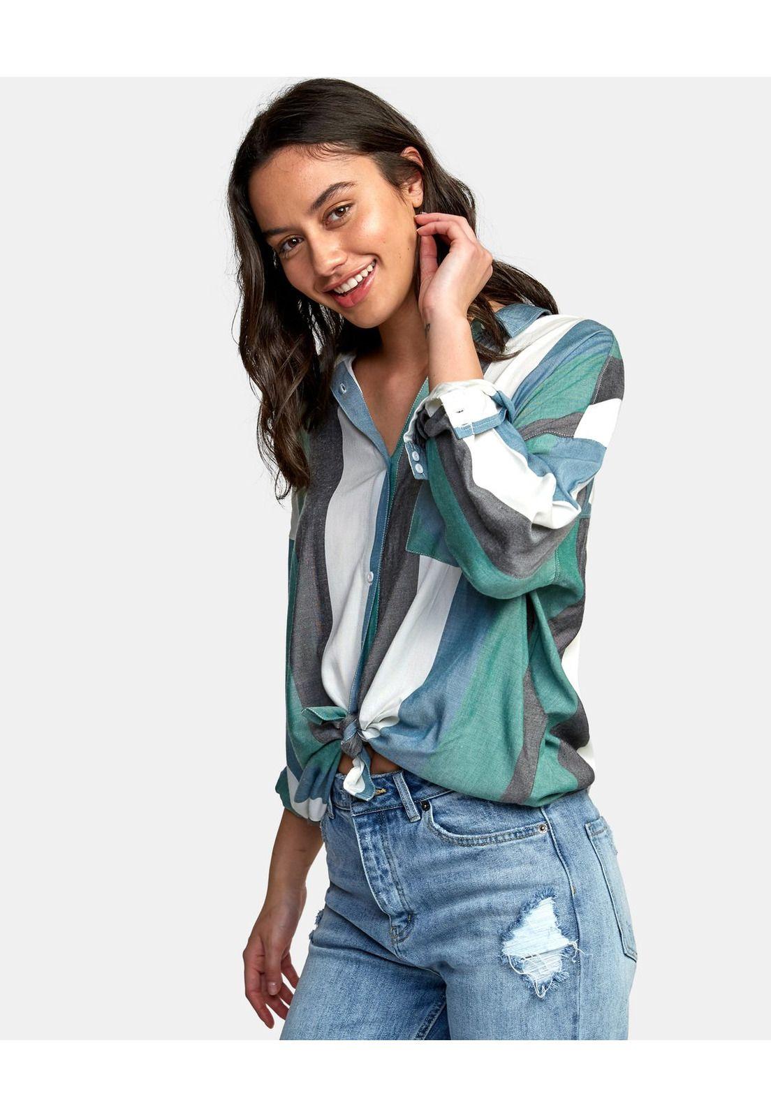 Blusa Mujer Hera Turquesa-2