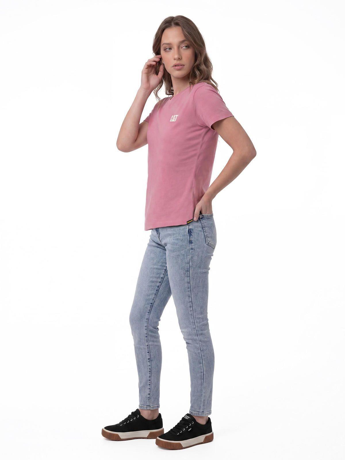 Polera Manga Corta Mujer Logo Rosa-3