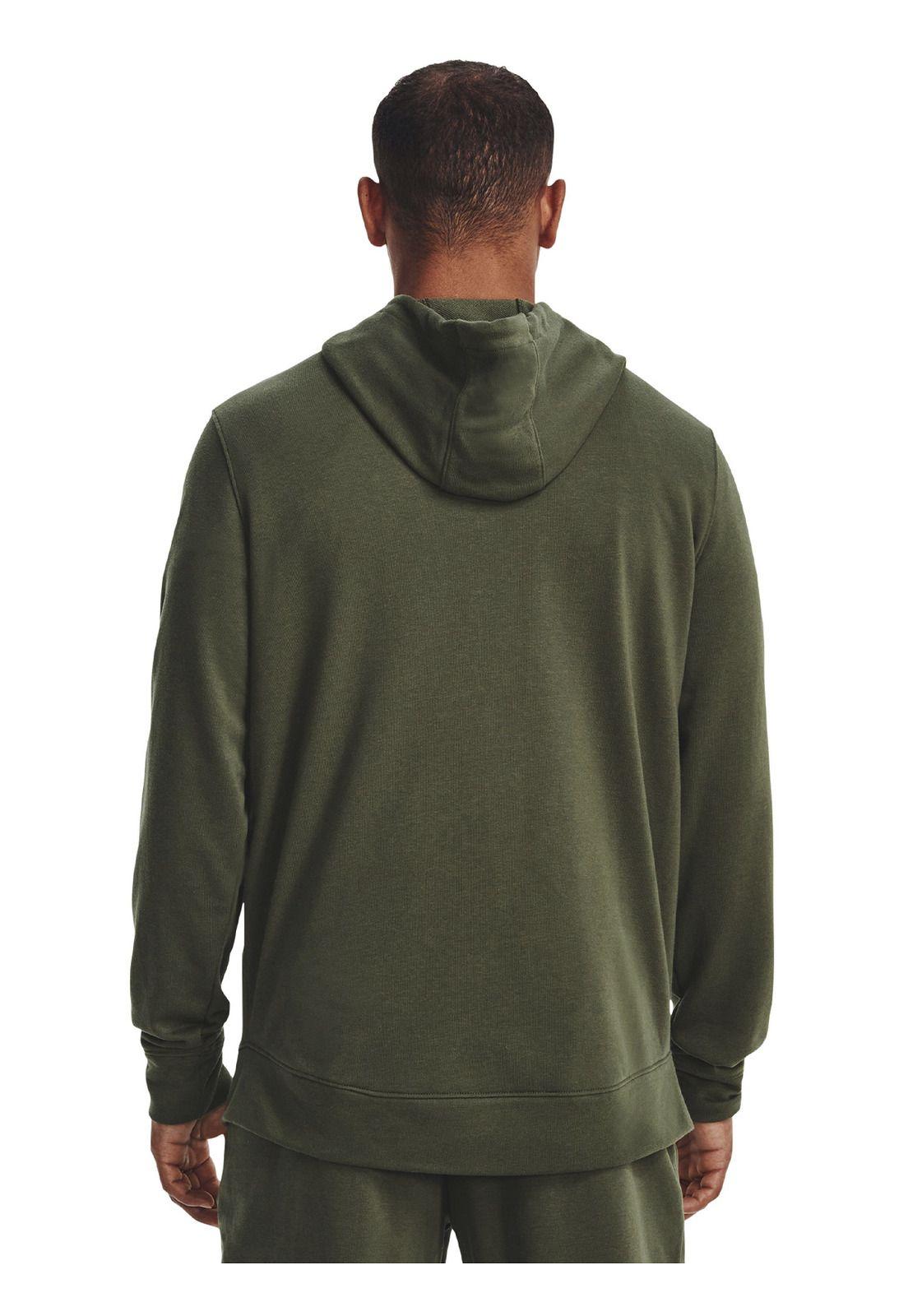 Polerón UA Rival Terry Verde para hombre-4