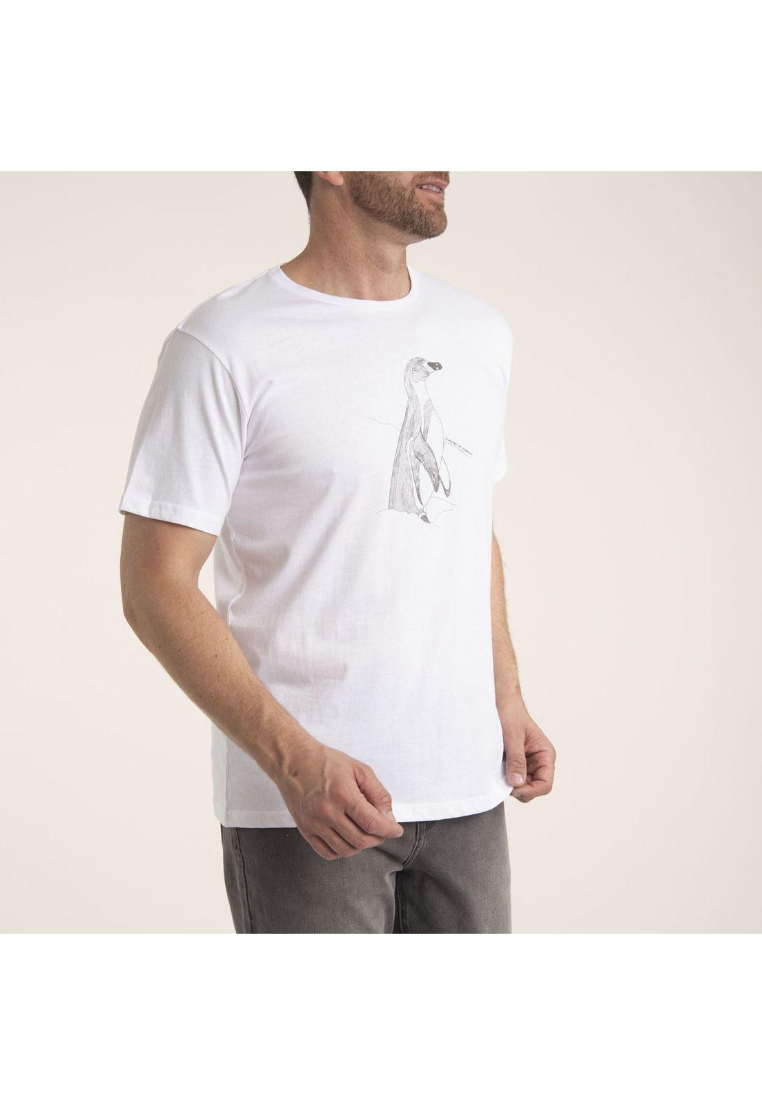 Polera Hombre Algodón Organic Blanco-1