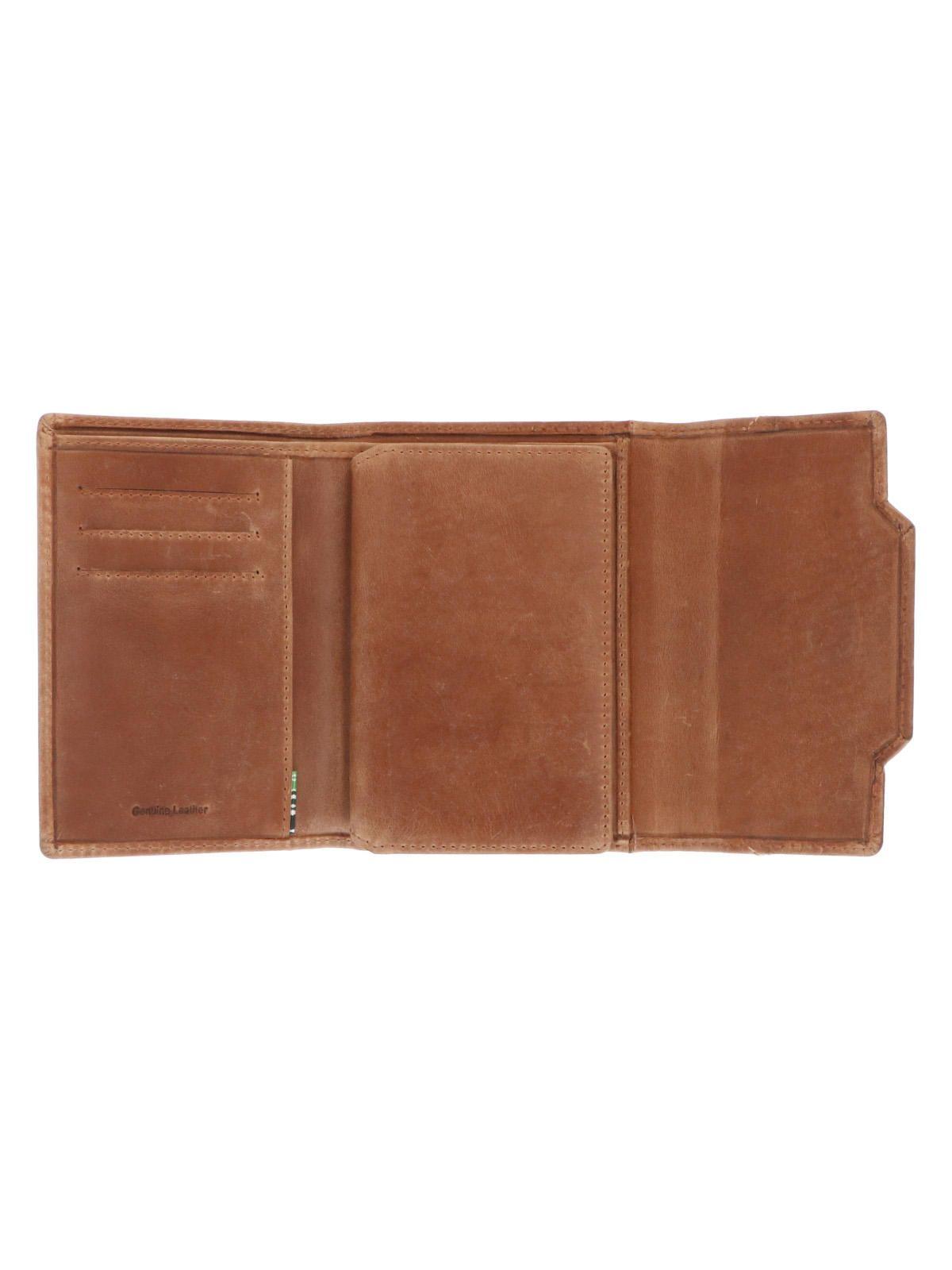 Billetera Cuero Hombre Fd Trieste Triple Café-2