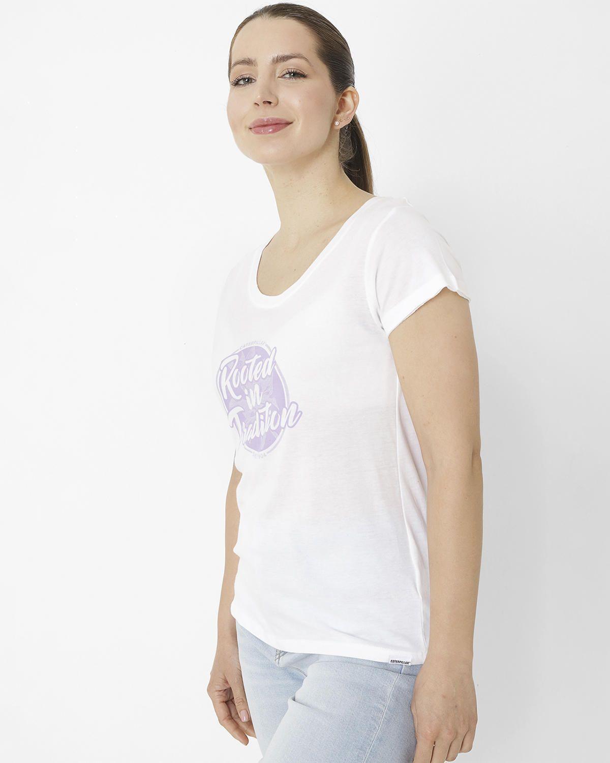 Polera M/C Rooted In Tradition Blanco Mujer-3