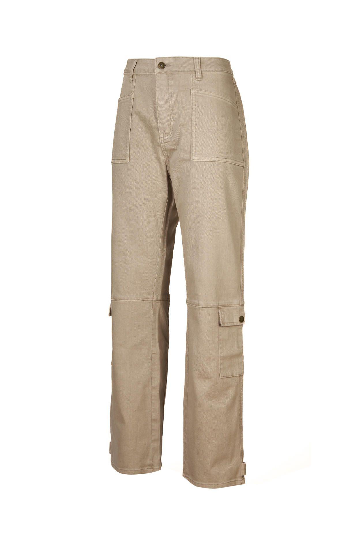 Pantalón Algodón Orgánico Mujer Noa Beige-0