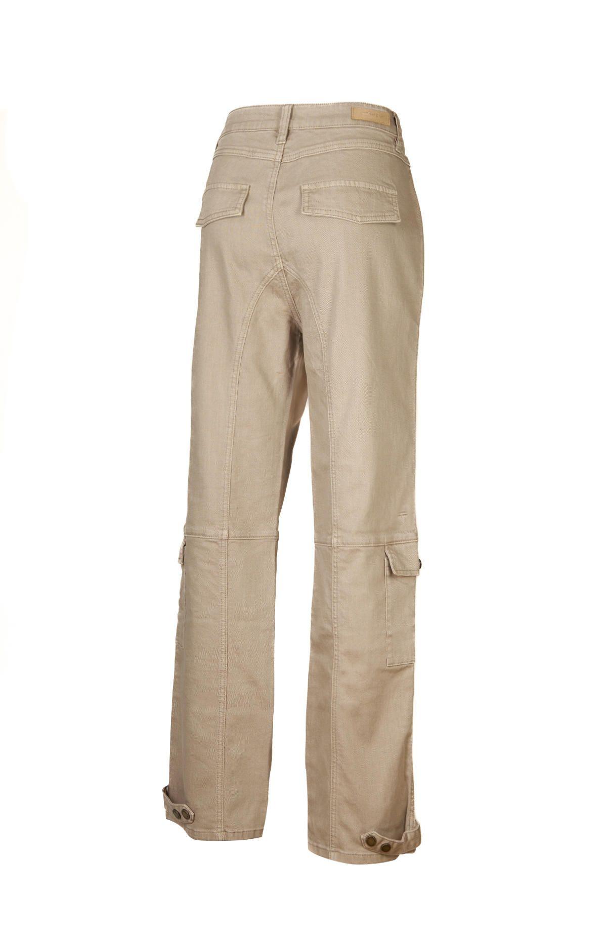 Pantalón Algodón Orgánico Mujer Noa Beige-1