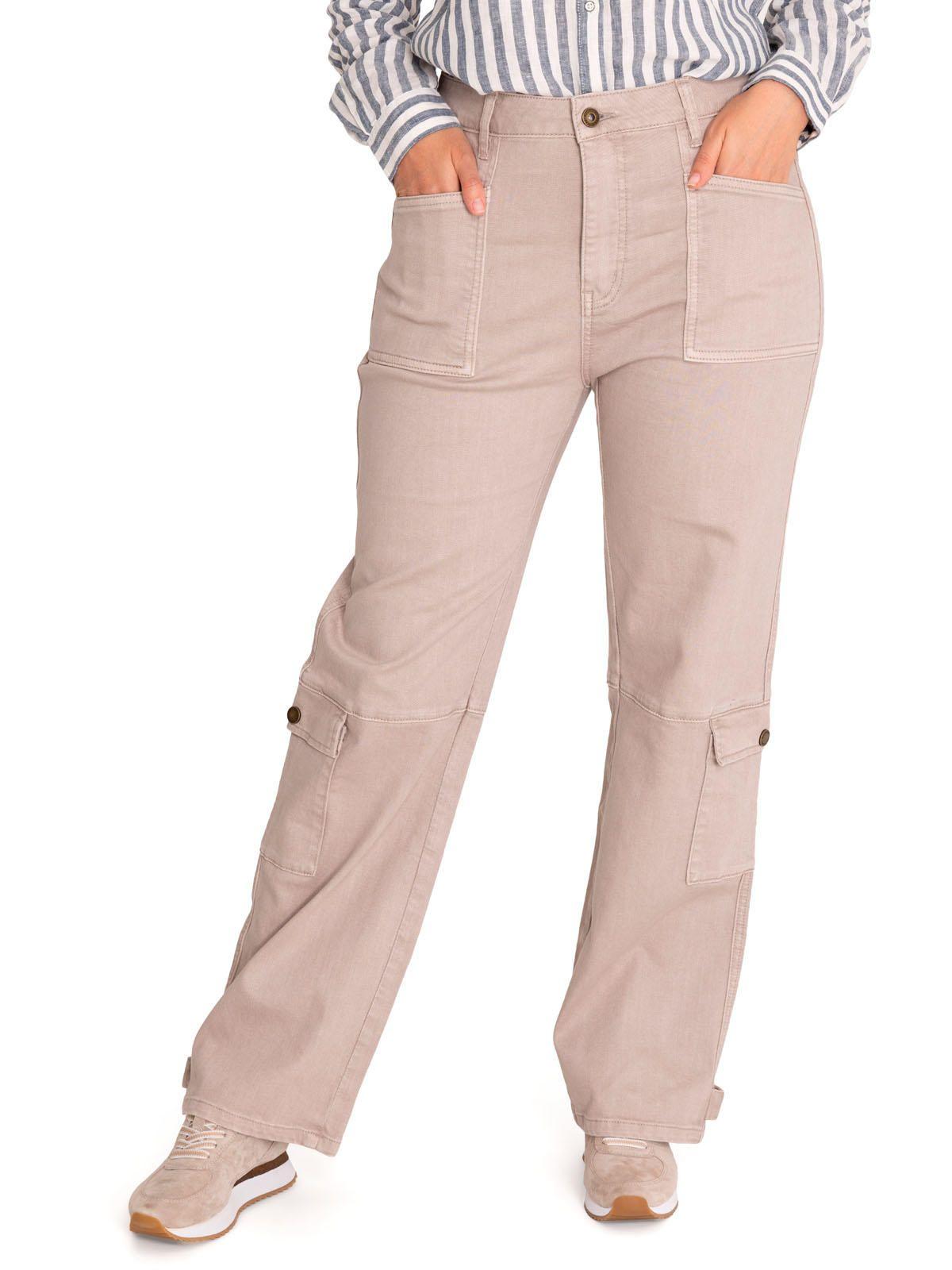 Pantalón Algodón Orgánico Mujer Noa Beige-4