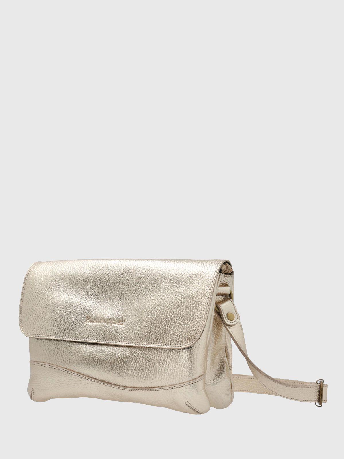 Cartera Cuero Dorado Connor Cross Mujer-1