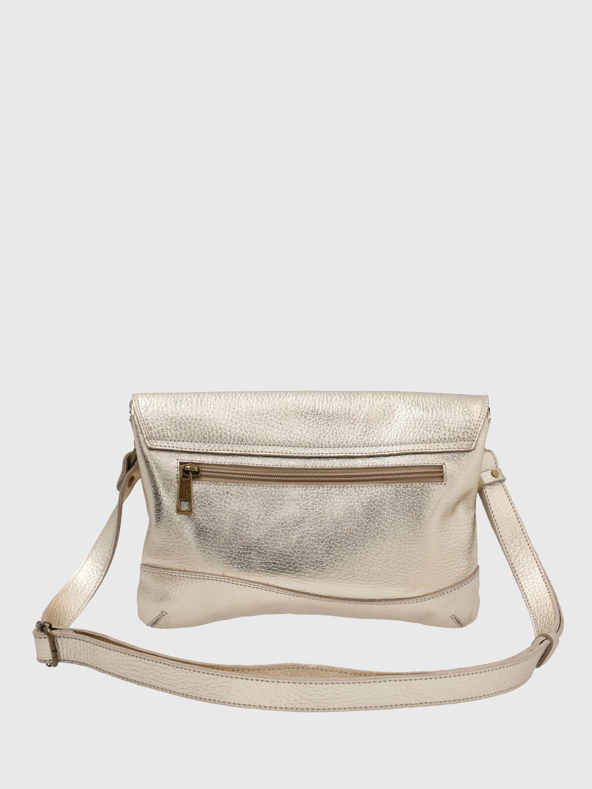 Cartera Cuero Dorado Connor Cross Mujer-2