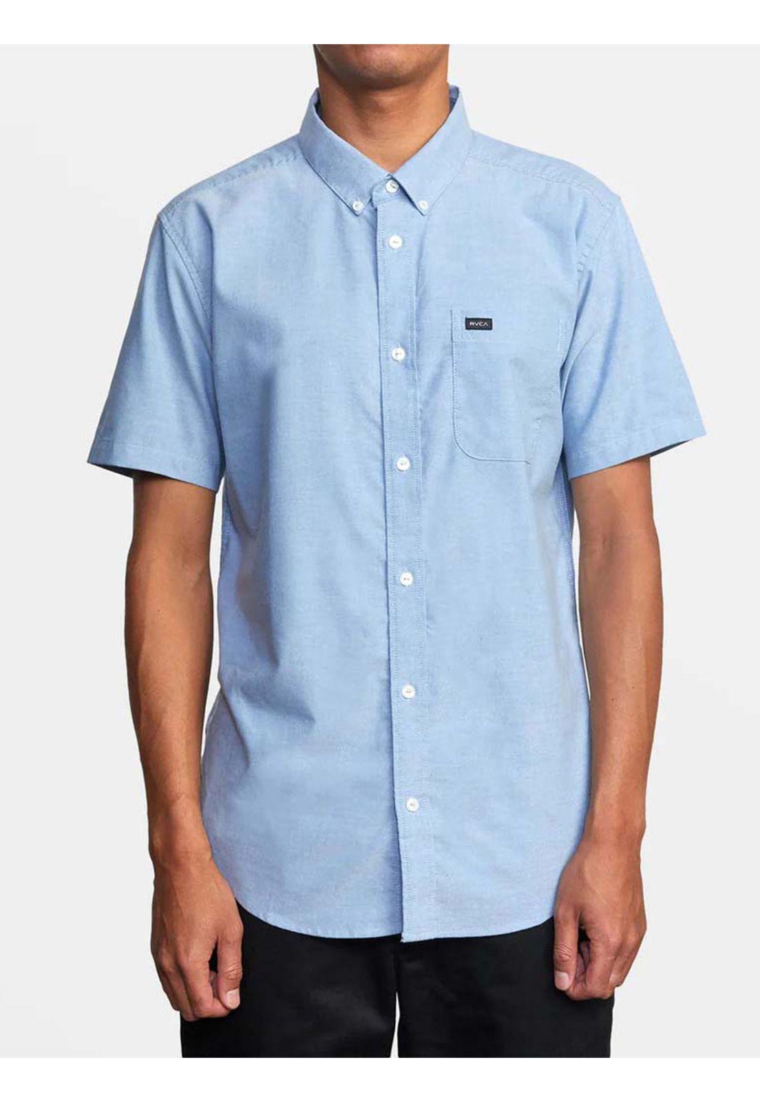 Camisa manga corta Hombre Strch Celeste Rvca-0