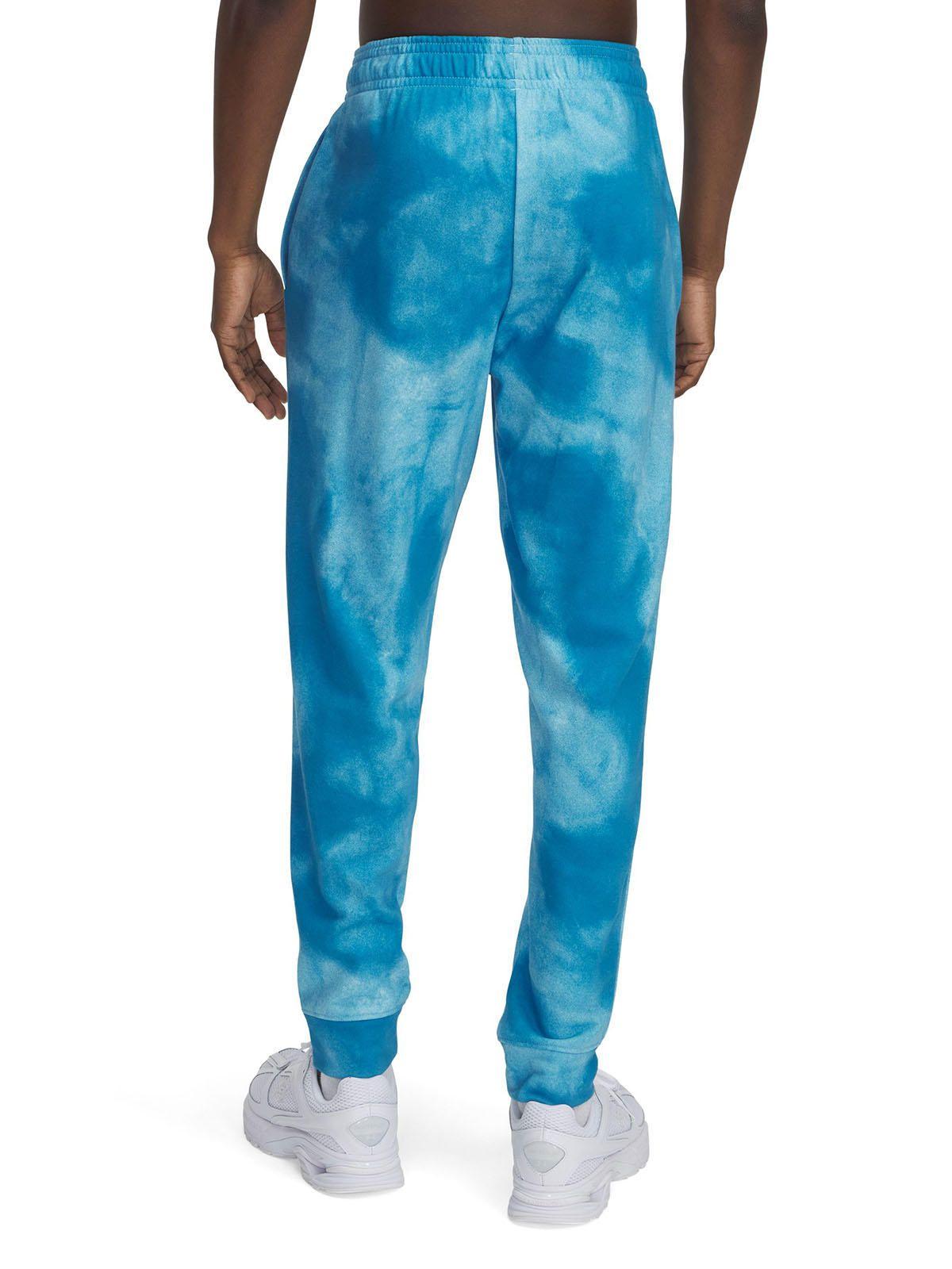 Jogger Ua Rival Terry Printed Azul Para Hombre-1