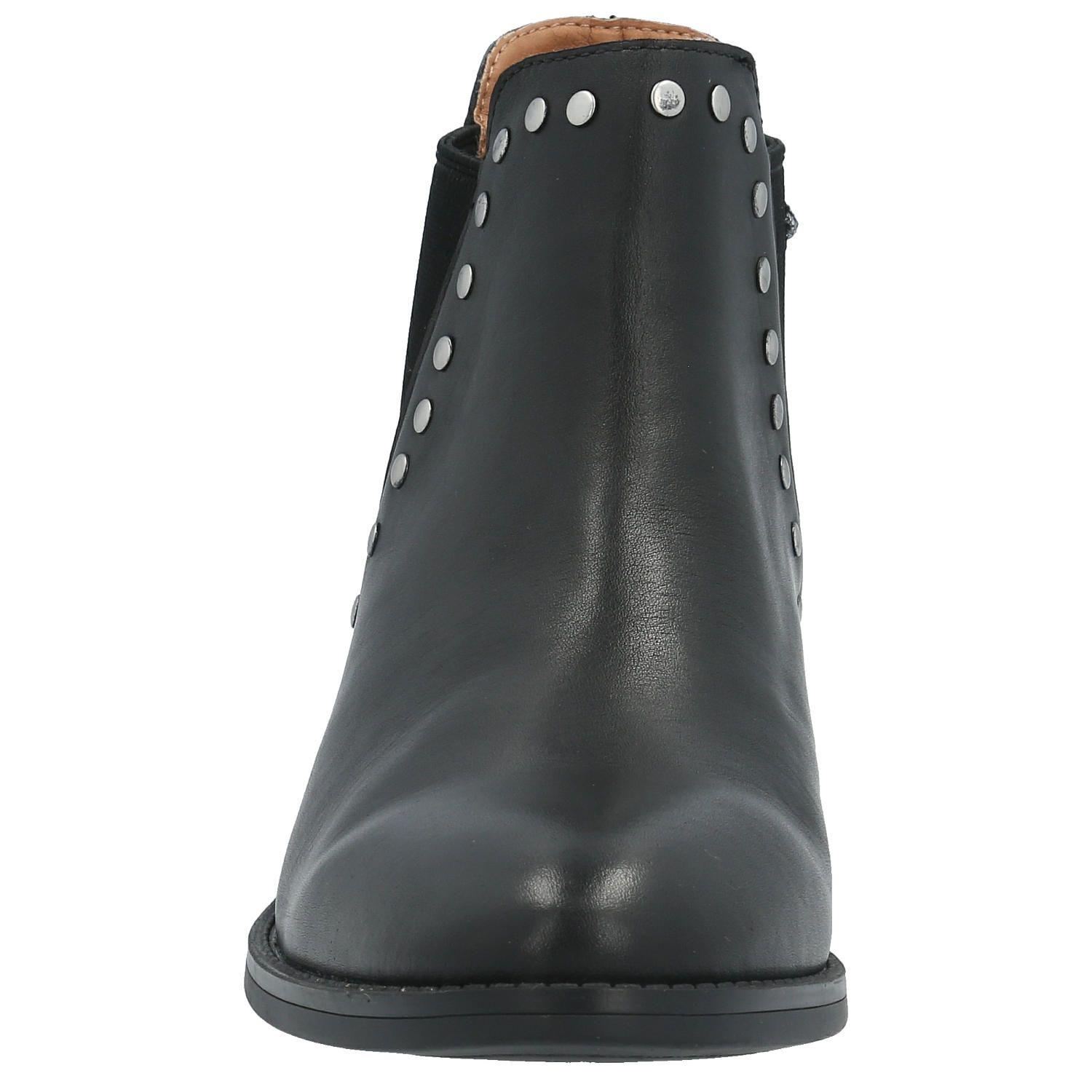 Botin Cuero Mujer Alva Negro-2