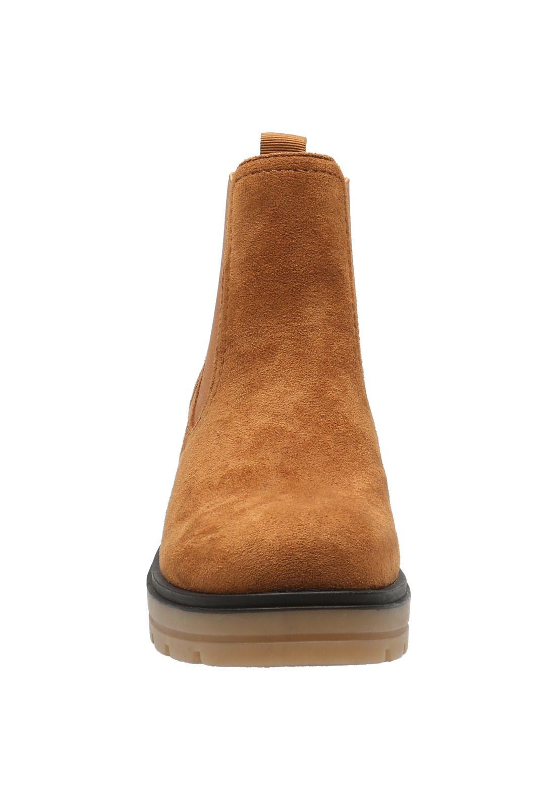 Botín Mujer Barnes Caramelo-2