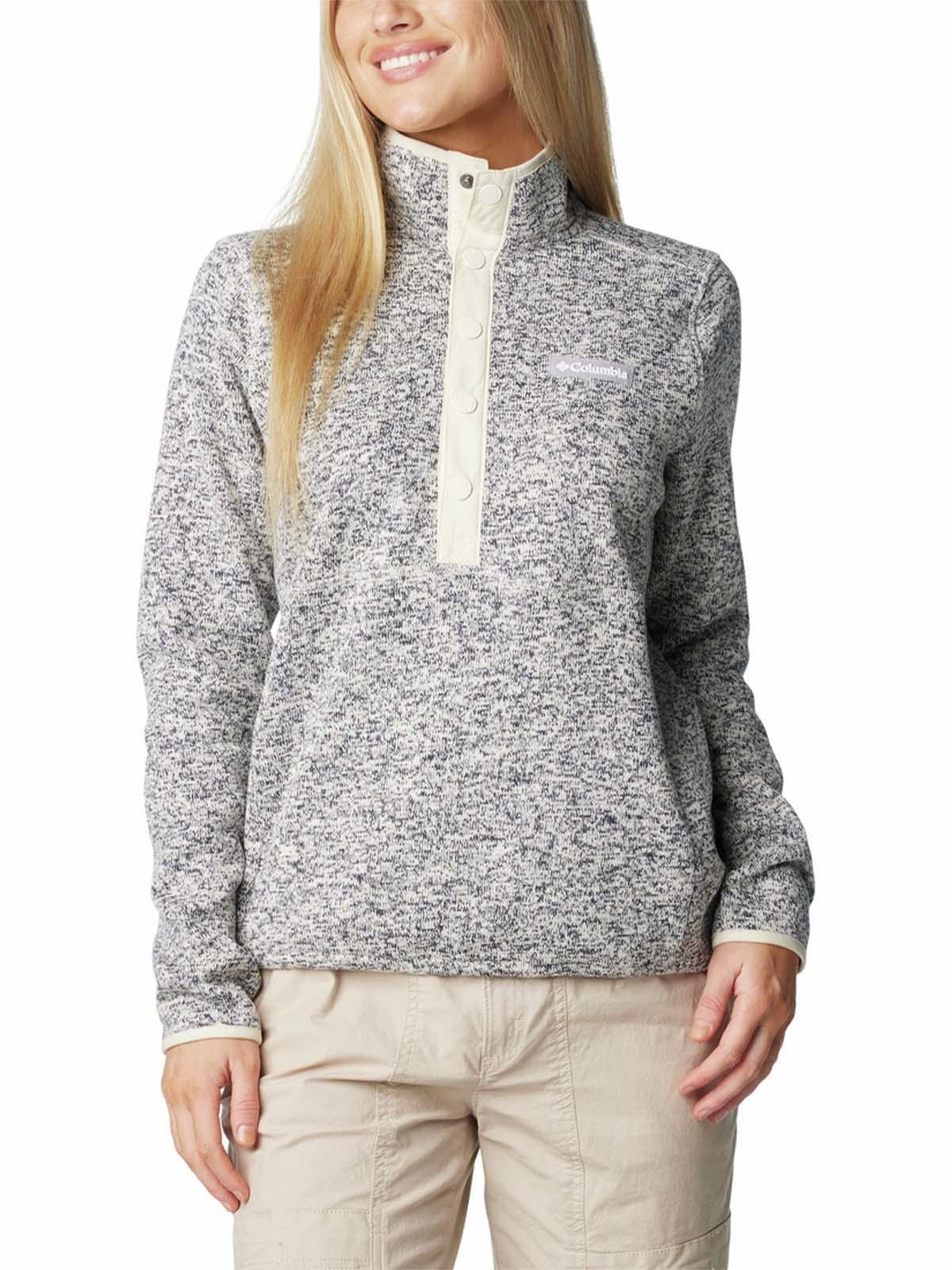 Polar Mujer Sweater Weather Half Snap Blanco-0