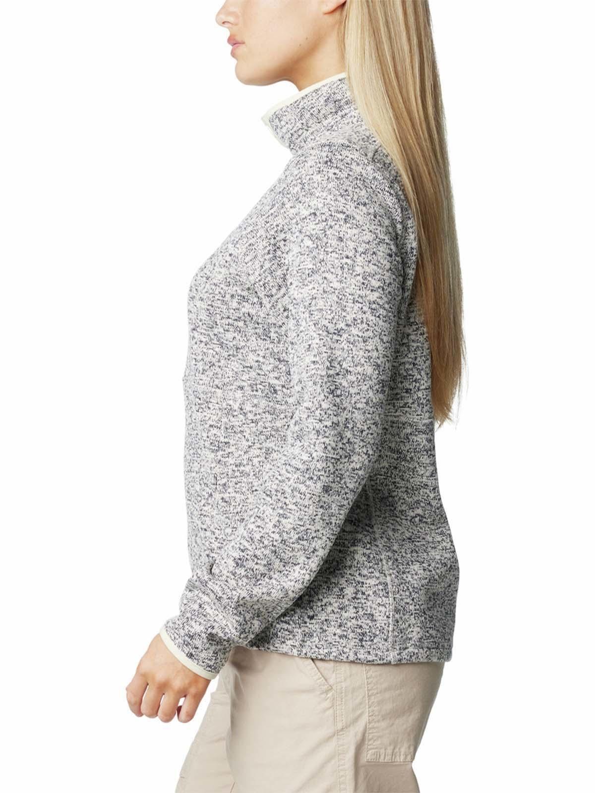 Polar Mujer Sweater Weather Half Snap Blanco-1