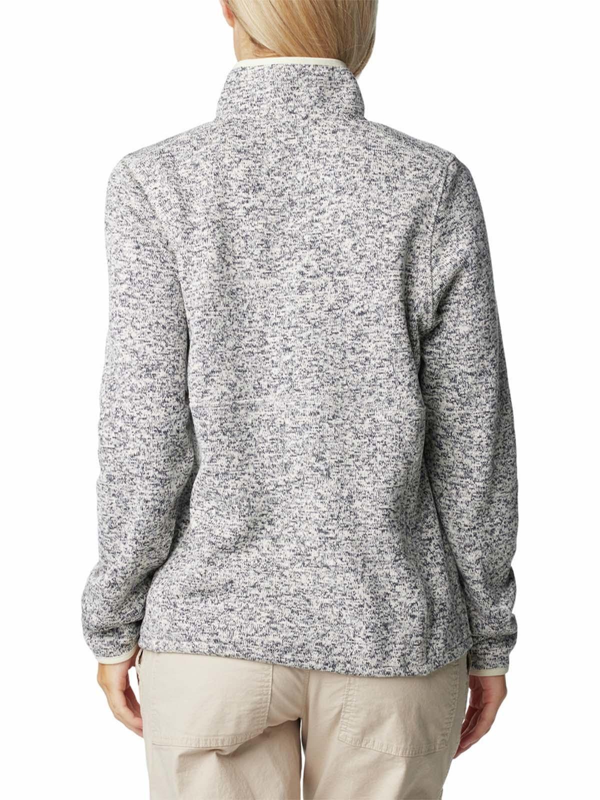 Polar Mujer Sweater Weather Half Snap Blanco-5
