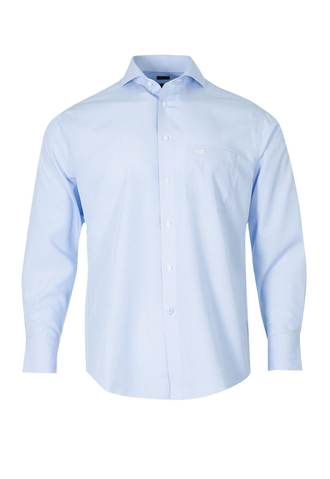 Camisa Libre De Arrugas Hombre WF Celeste-1