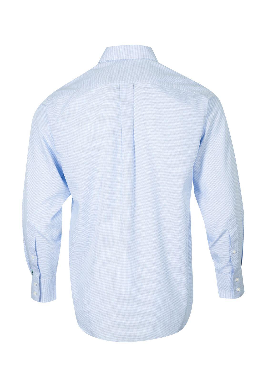 Camisa Libre De Arrugas Hombre WF Celeste-3
