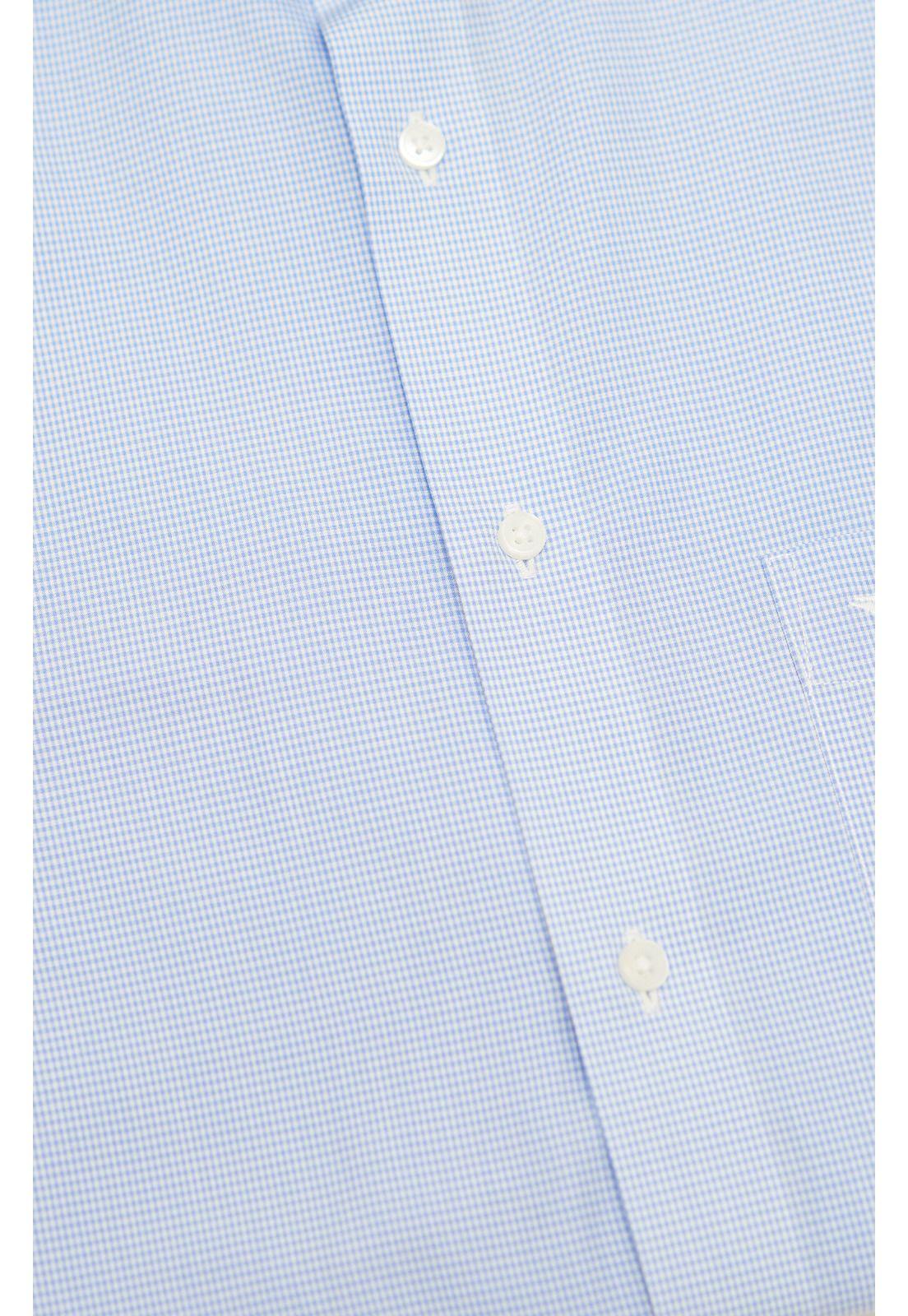 Camisa Libre De Arrugas Hombre WF Celeste-4