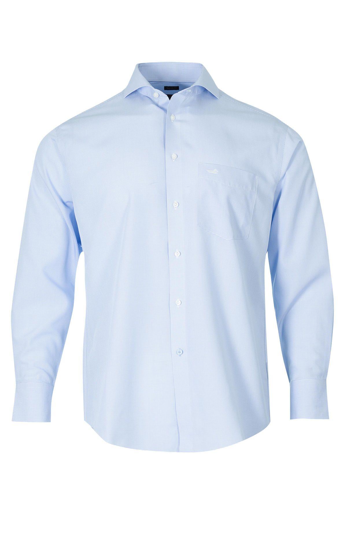 Camisa Libre De Arrugas Hombre WF Celeste-1