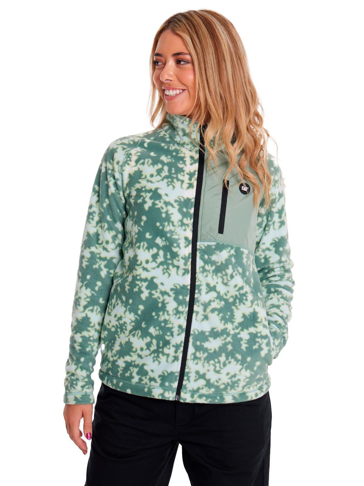 Polar Mujer W Polar Fleece Utility Full ZipVerde-0