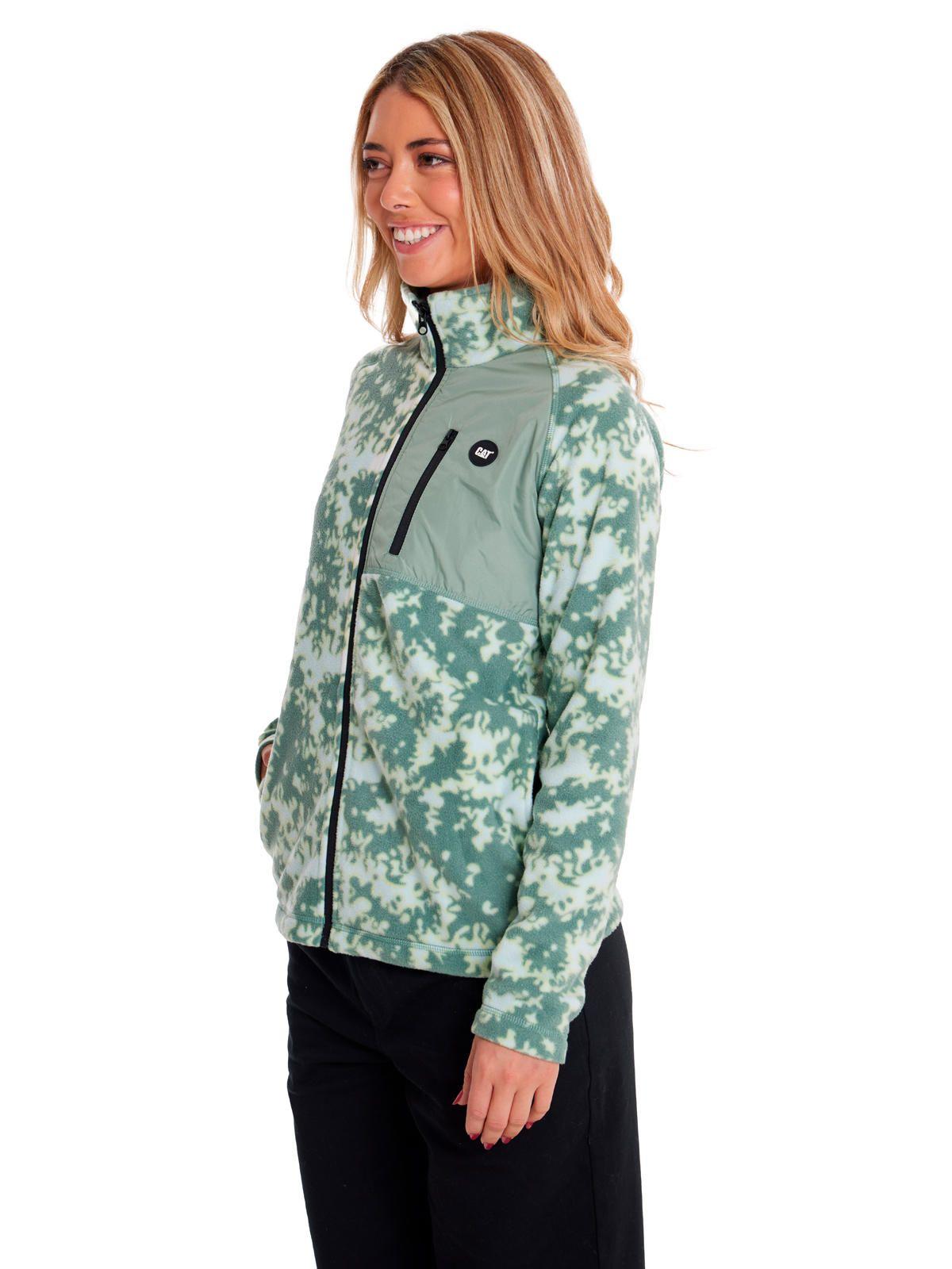 Polar Mujer W Polar Fleece Utility Full ZipVerde-1