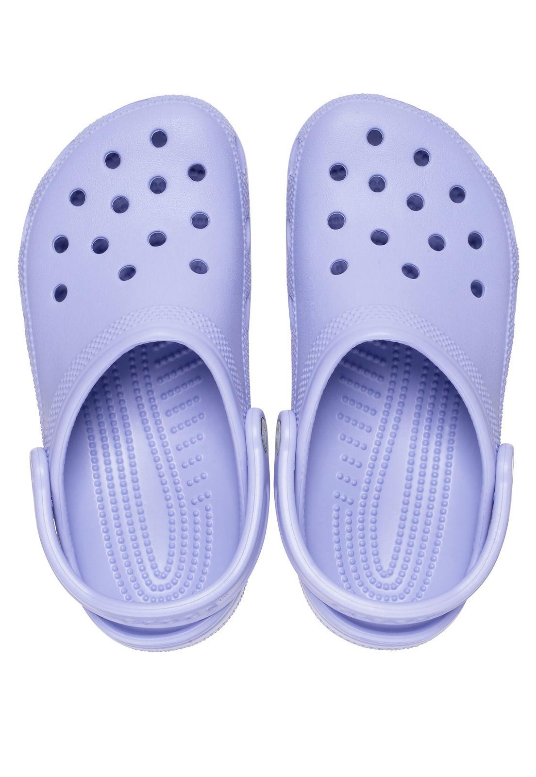 Zueco Crocs Mujer Classic Clog Morado-4