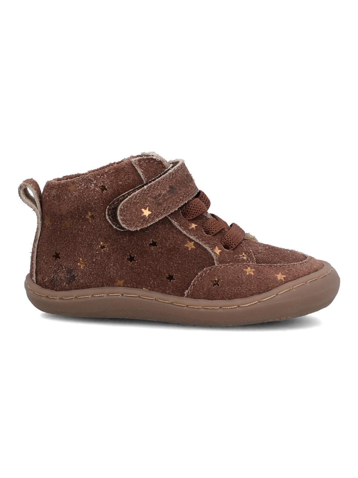 Botin Cuero Niña Marcos Café Oscuro-0