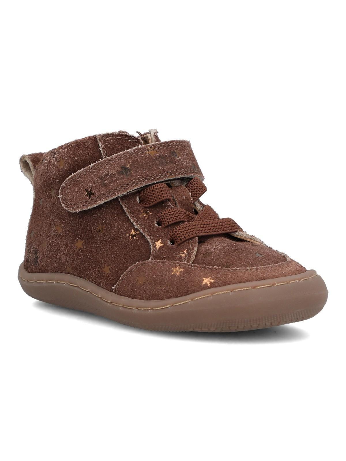 Botin Cuero Niña Marcos Café Oscuro-1