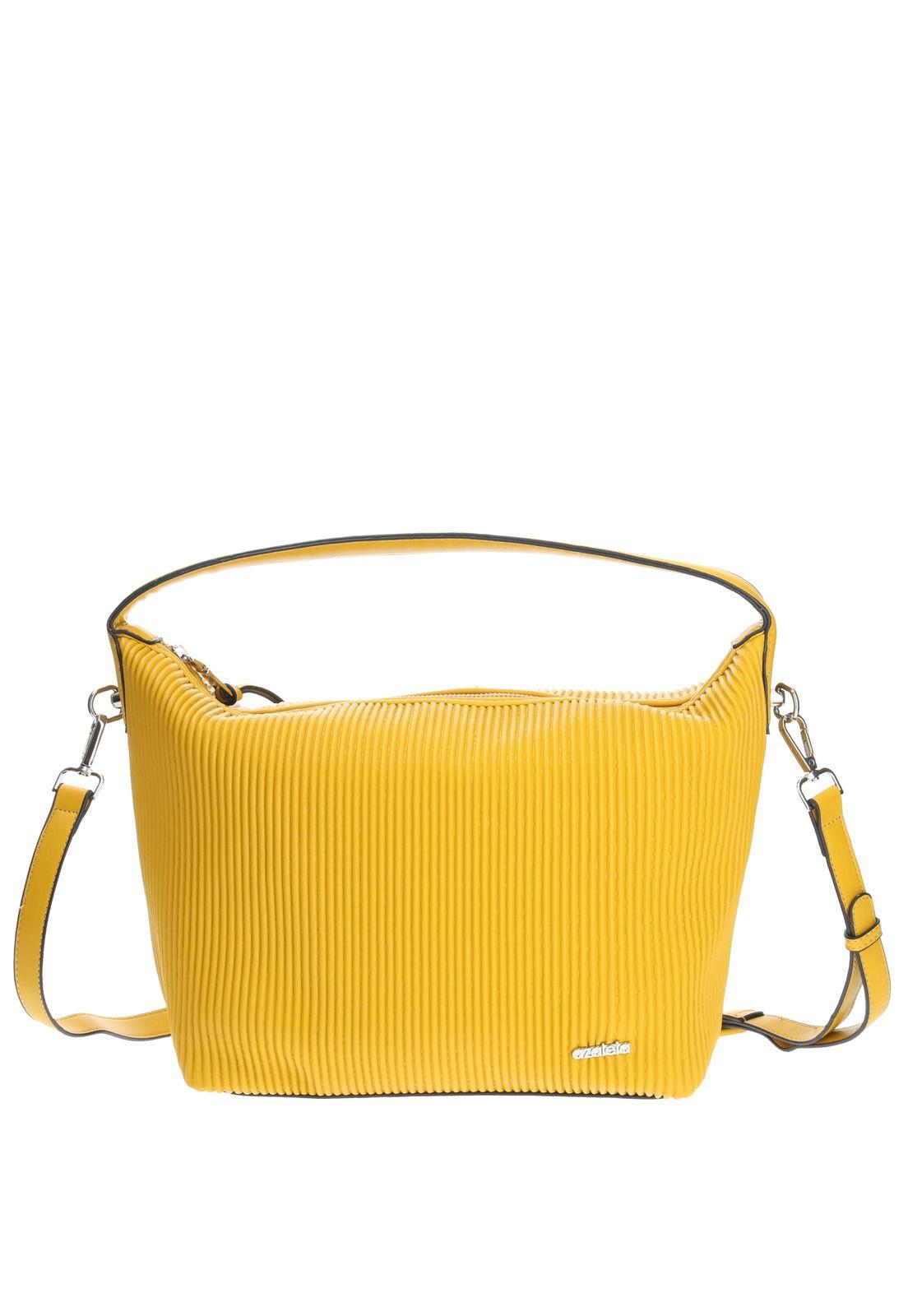 Cartera De Mano Casual Agea Hobo Amarillo Mujer-0