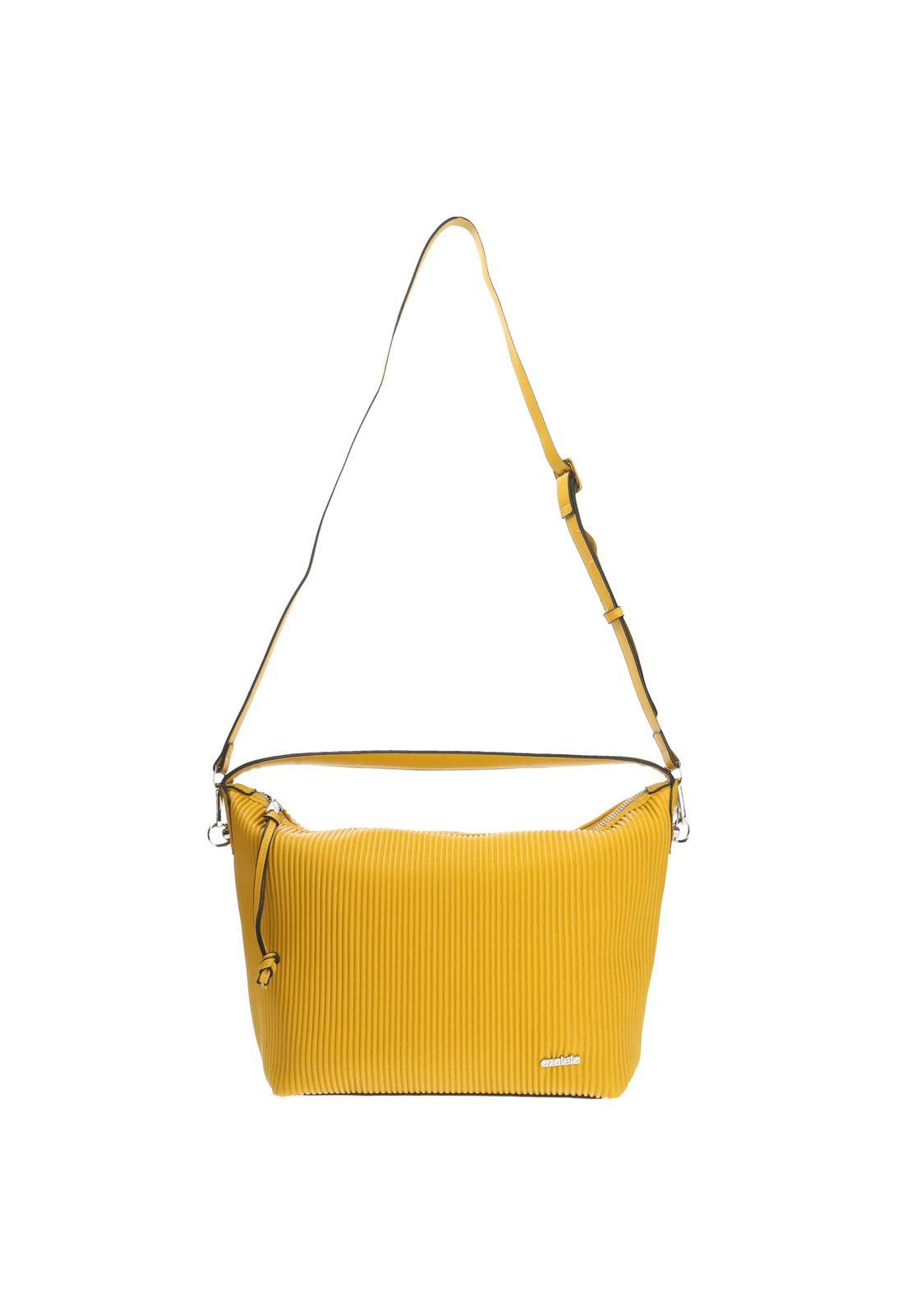 Cartera De Mano Casual Agea Hobo Amarillo Mujer-1