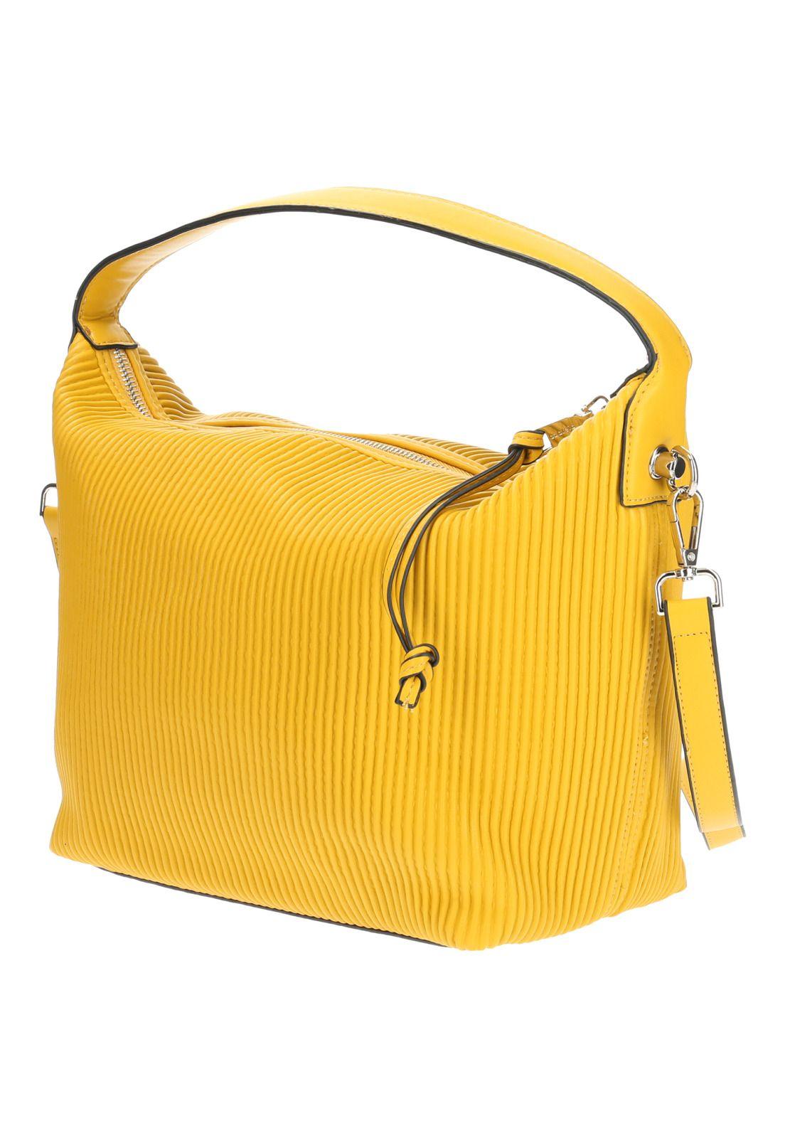 Cartera De Mano Casual Agea Hobo Amarillo Mujer-2