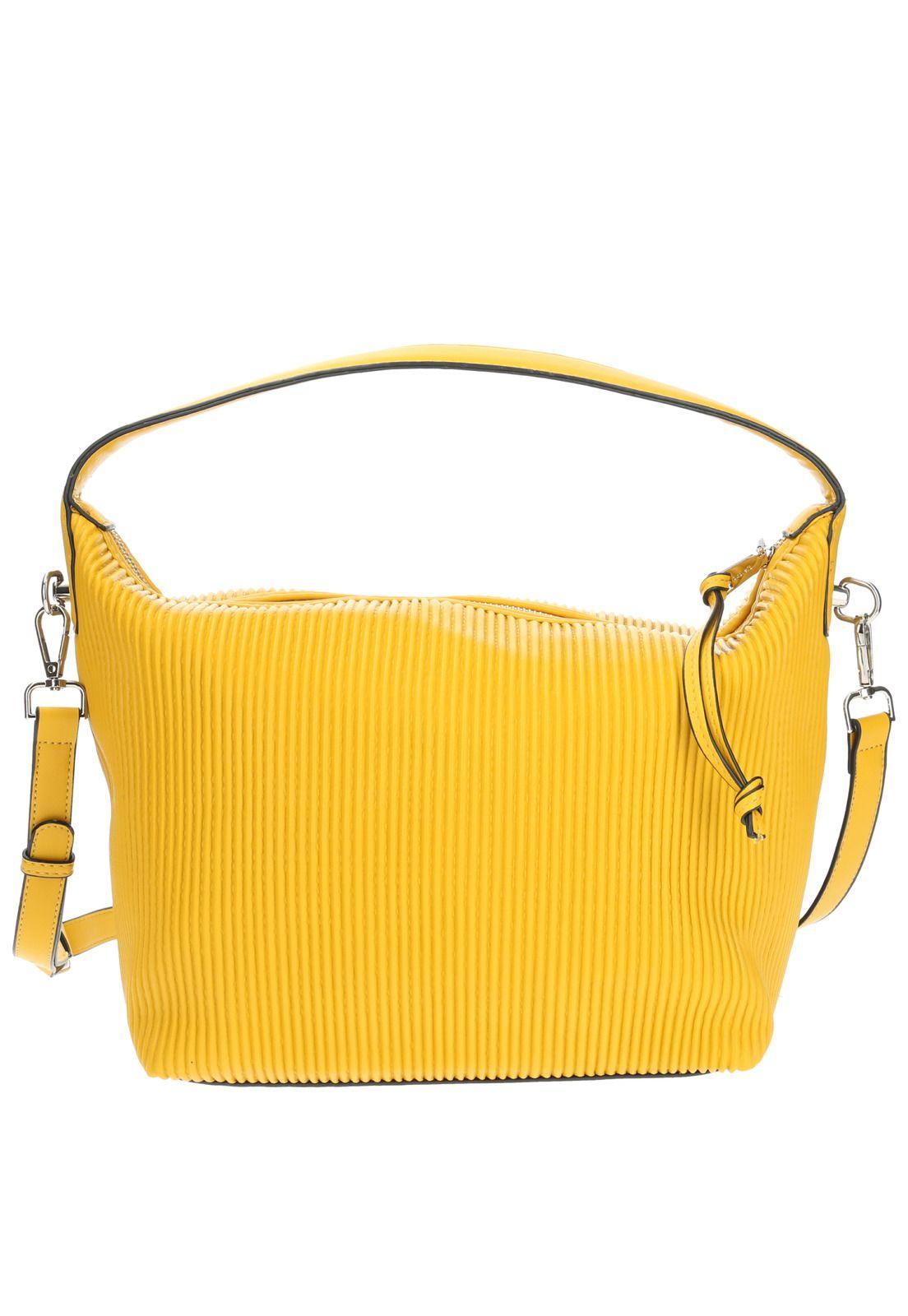 Cartera De Mano Casual Agea Hobo Amarillo Mujer-3