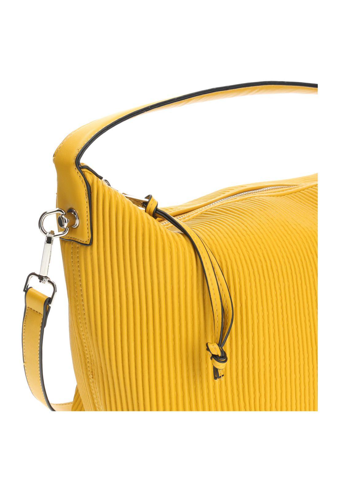 Cartera De Mano Casual Agea Hobo Amarillo Mujer-4