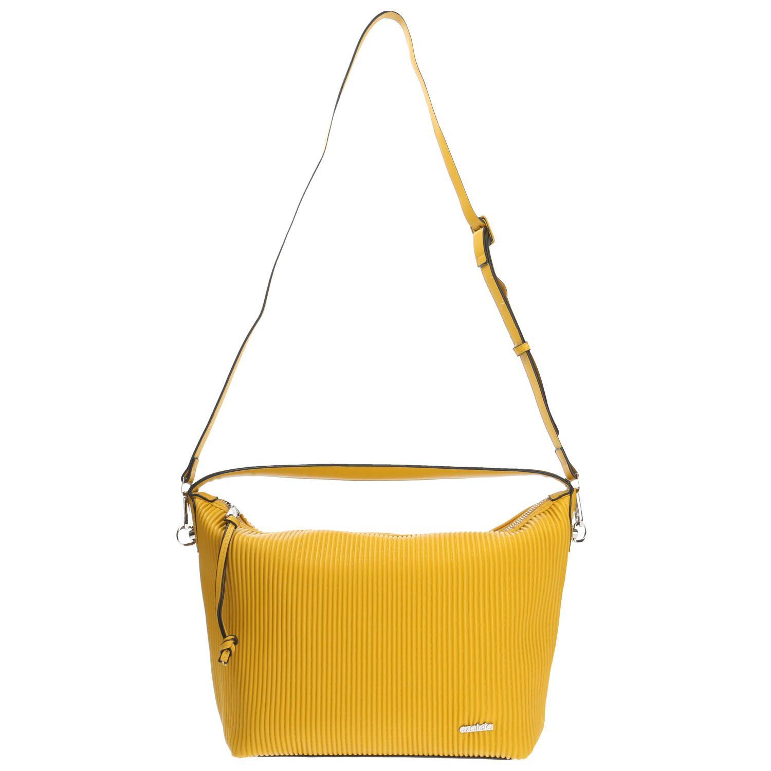 Cartera De Mano Casual Agea Hobo Amarillo Mujer-1