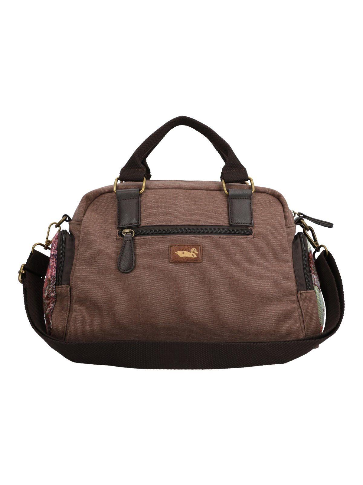 Cartera Textil Mujer Tzeltal Bag Café-2