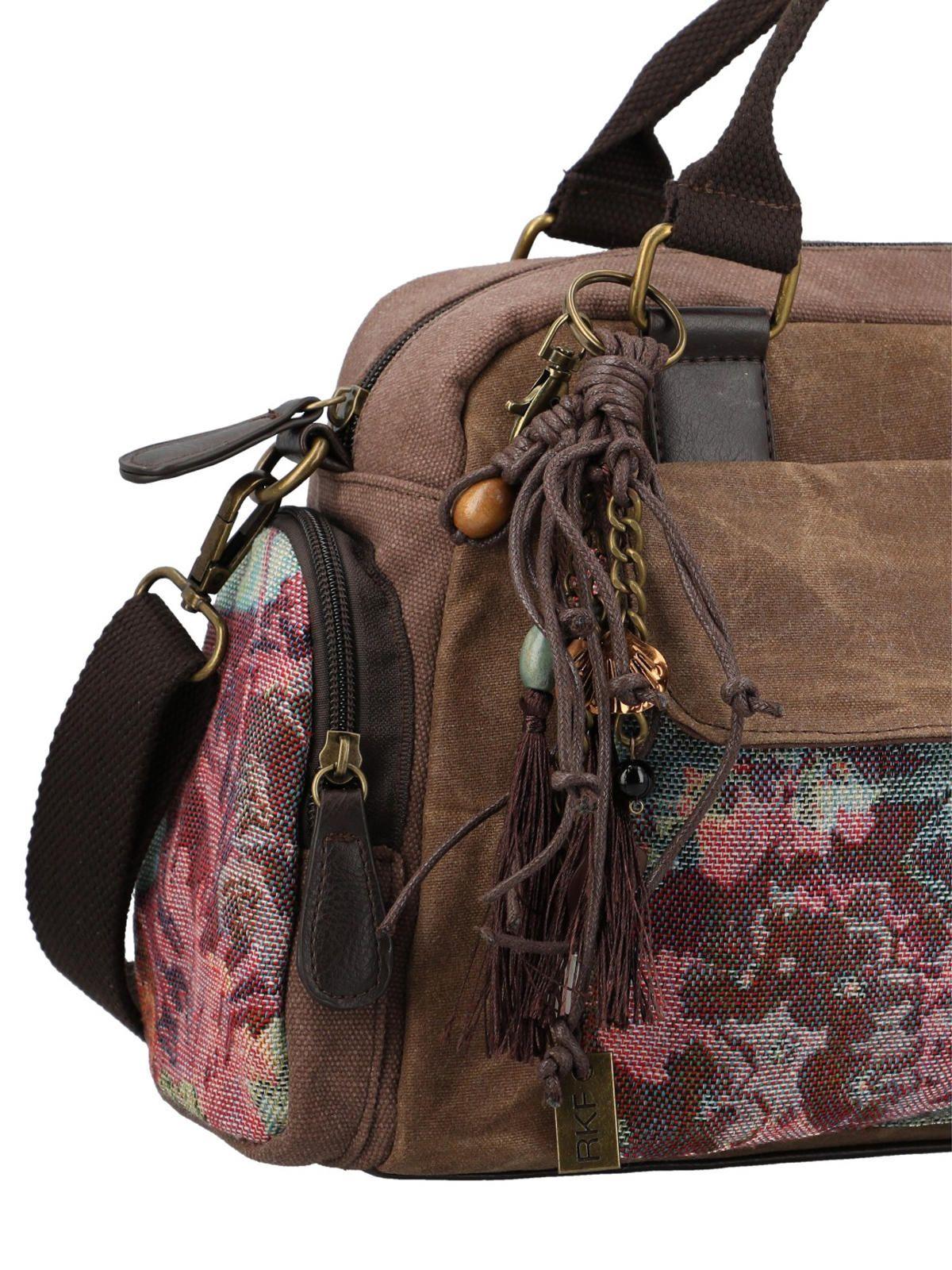 Cartera Textil Mujer Tzeltal Bag Café-3