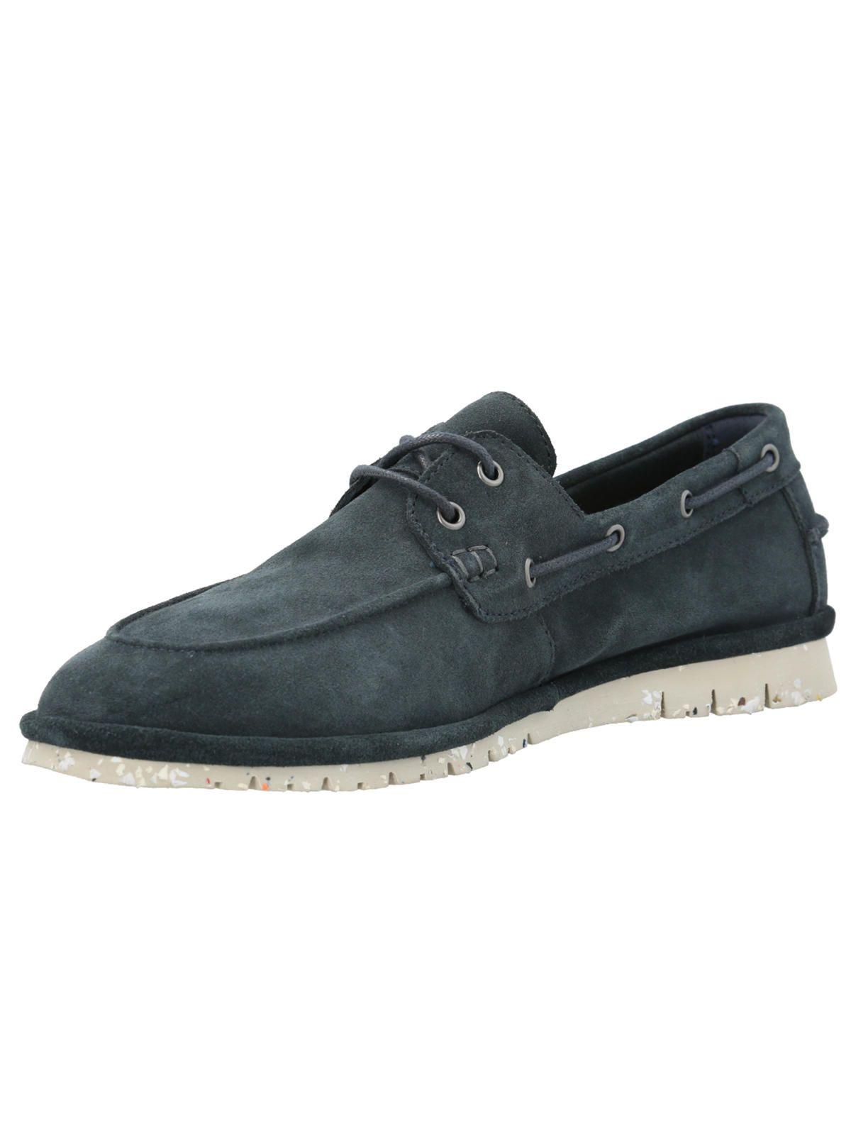 Mocasín Cuero Hombre Lisfan Azul -3
