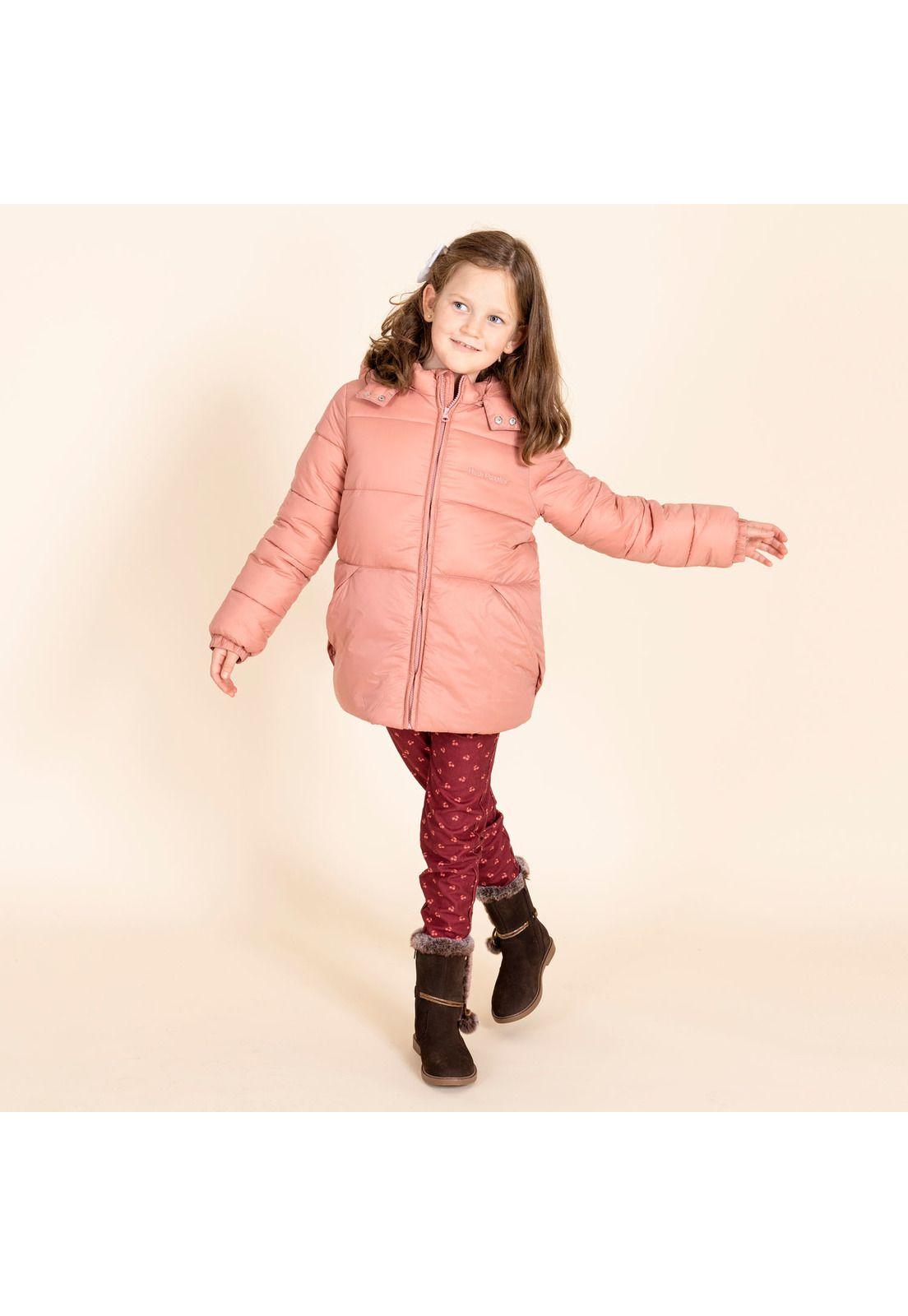 Parka Niña Campo Rosado-0