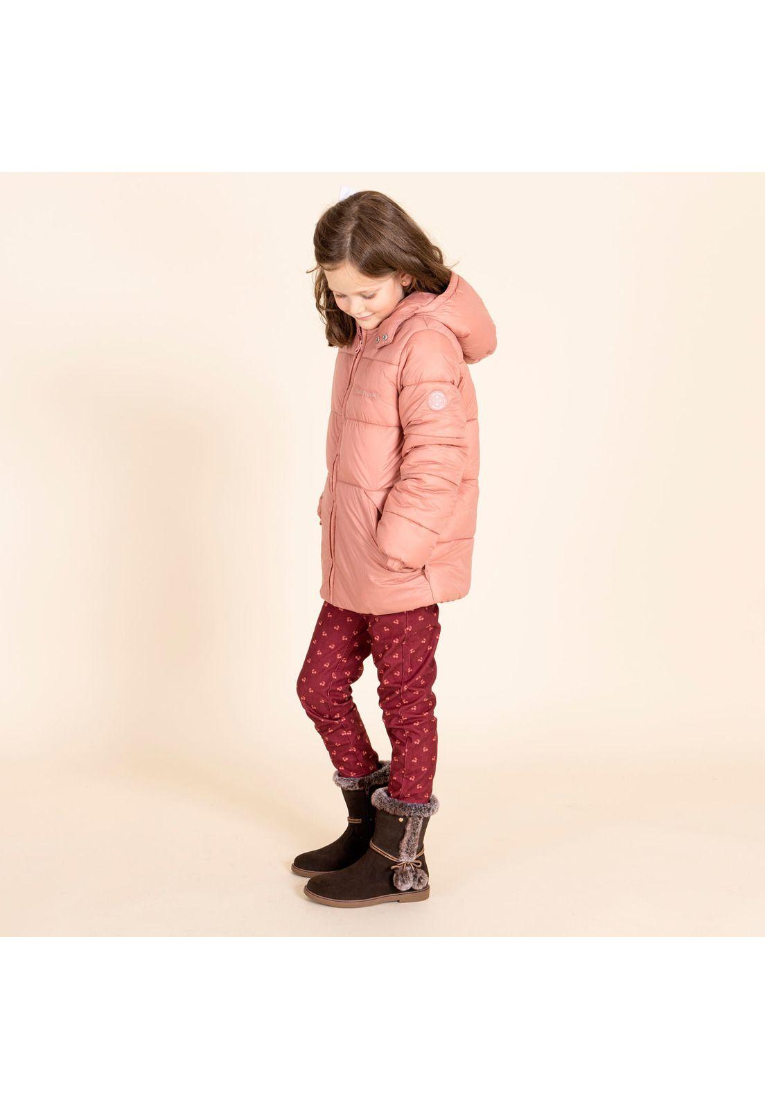 Parka Niña Campo Rosado-1