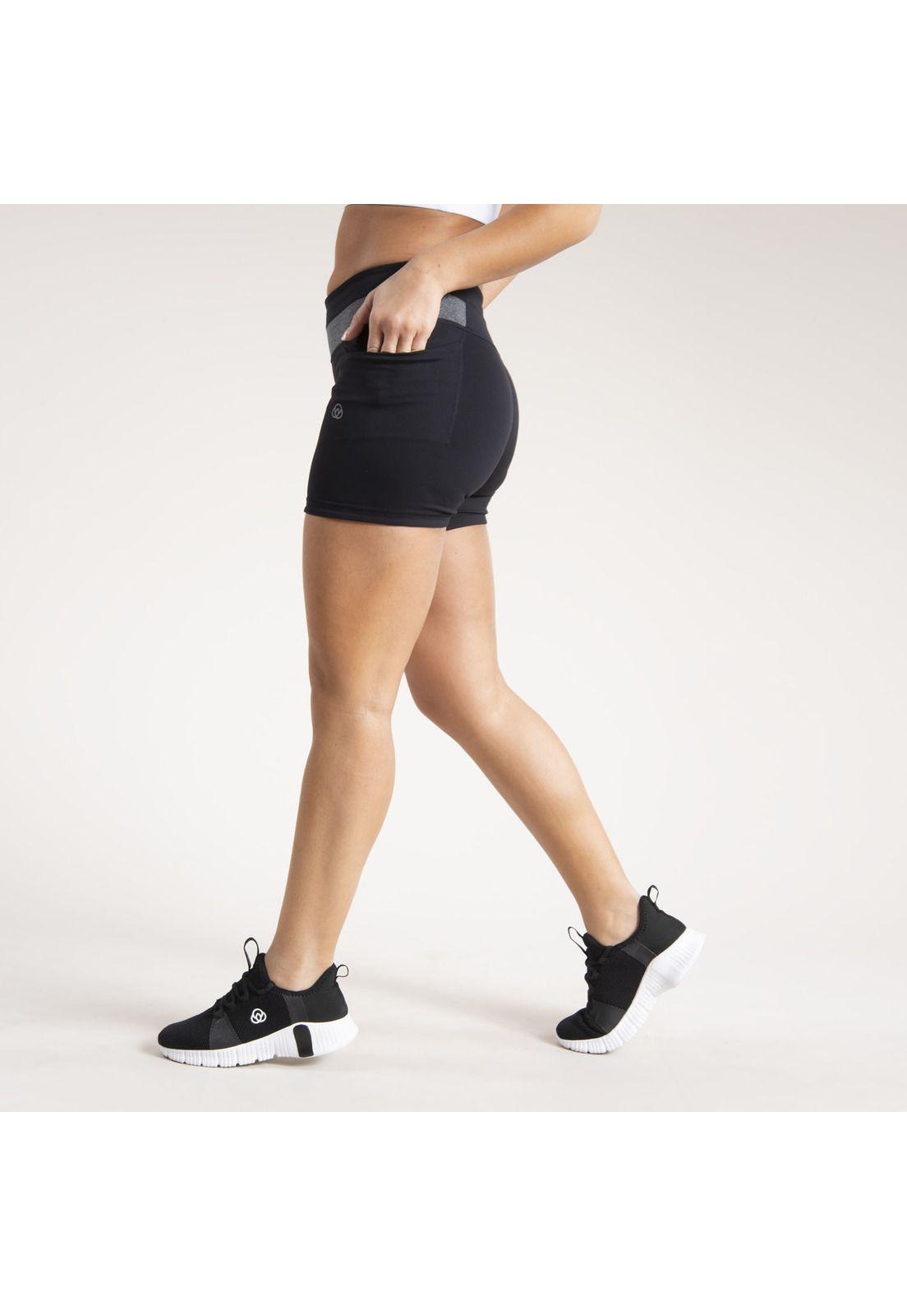 Calza Mujer Short Leg Tioga Negro-1