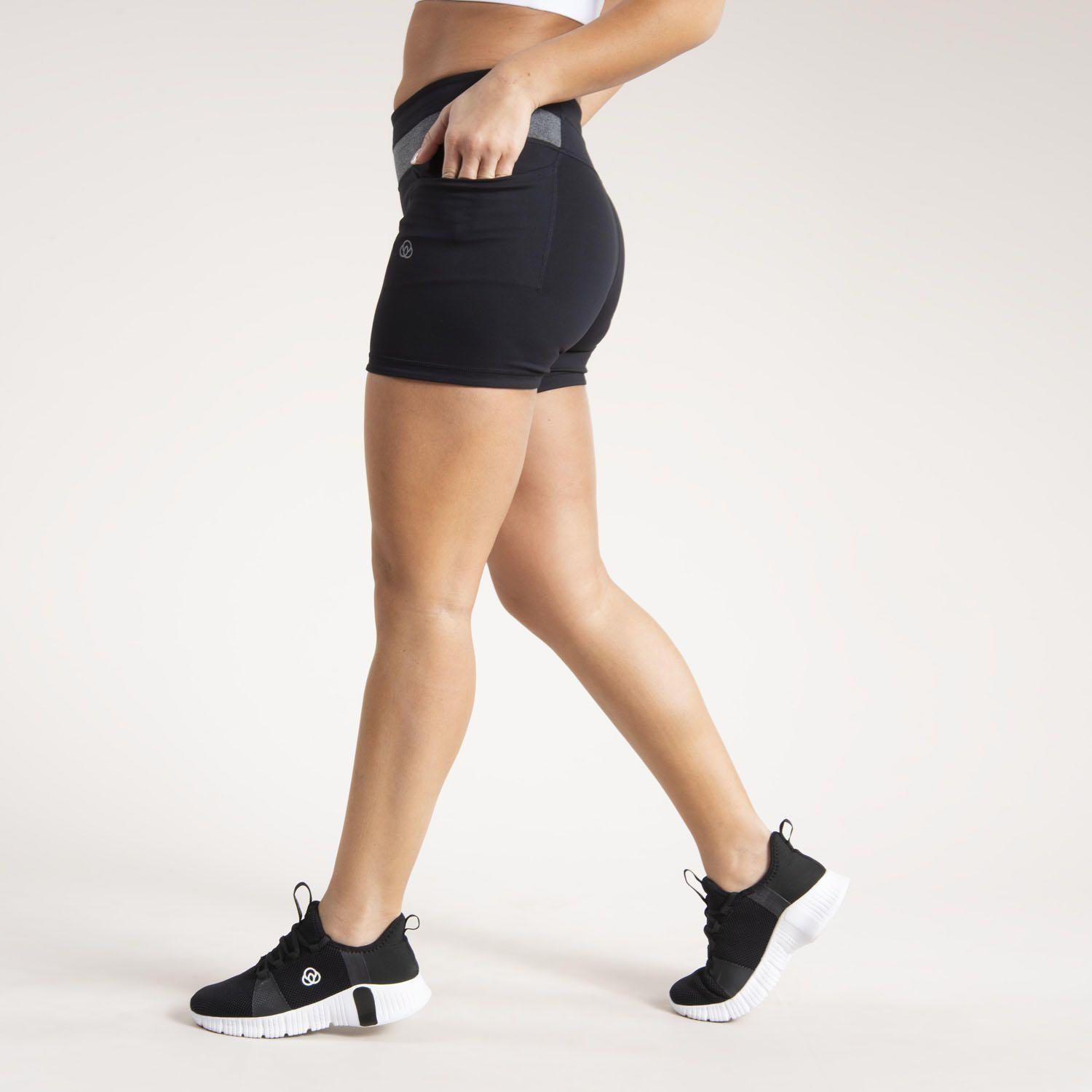 Calza Mujer Short Leg Tioga Negro-1