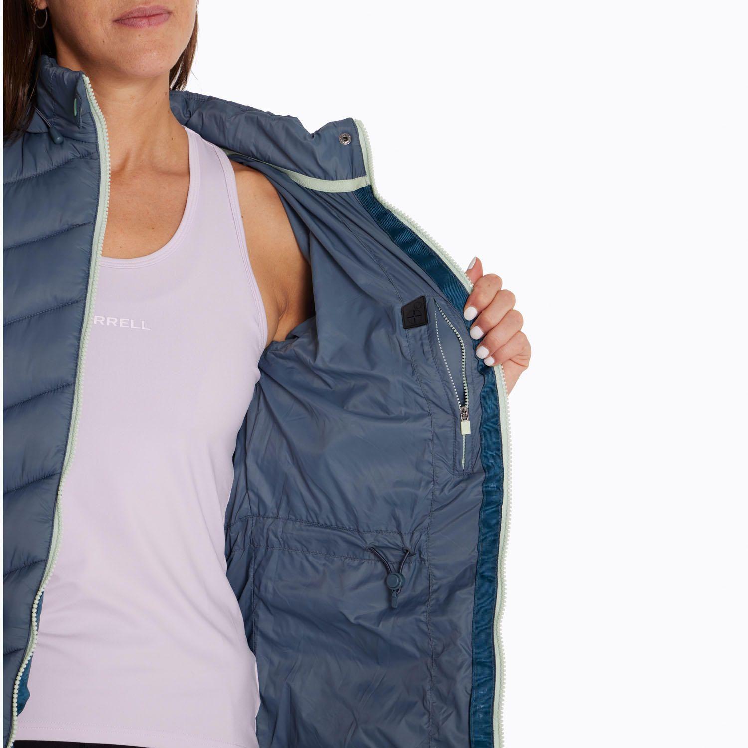 Parka Mujer Padded Long Azul-4