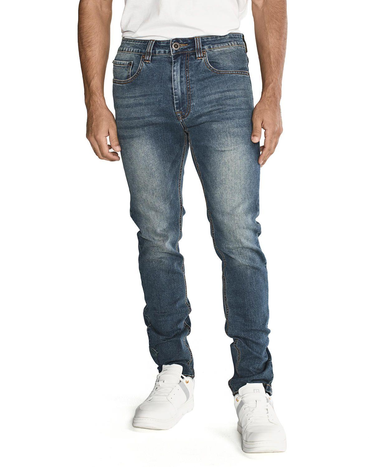 Jeans Triblend Stretch Den Azul Hombre-4