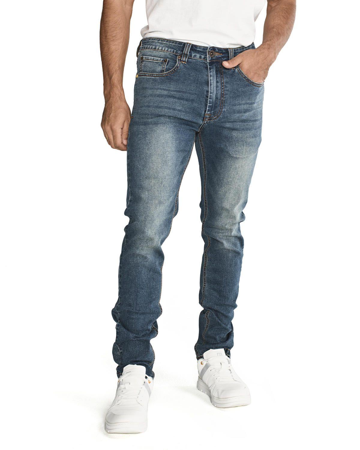 Jeans Triblend Stretch Den Azul Hombre-5