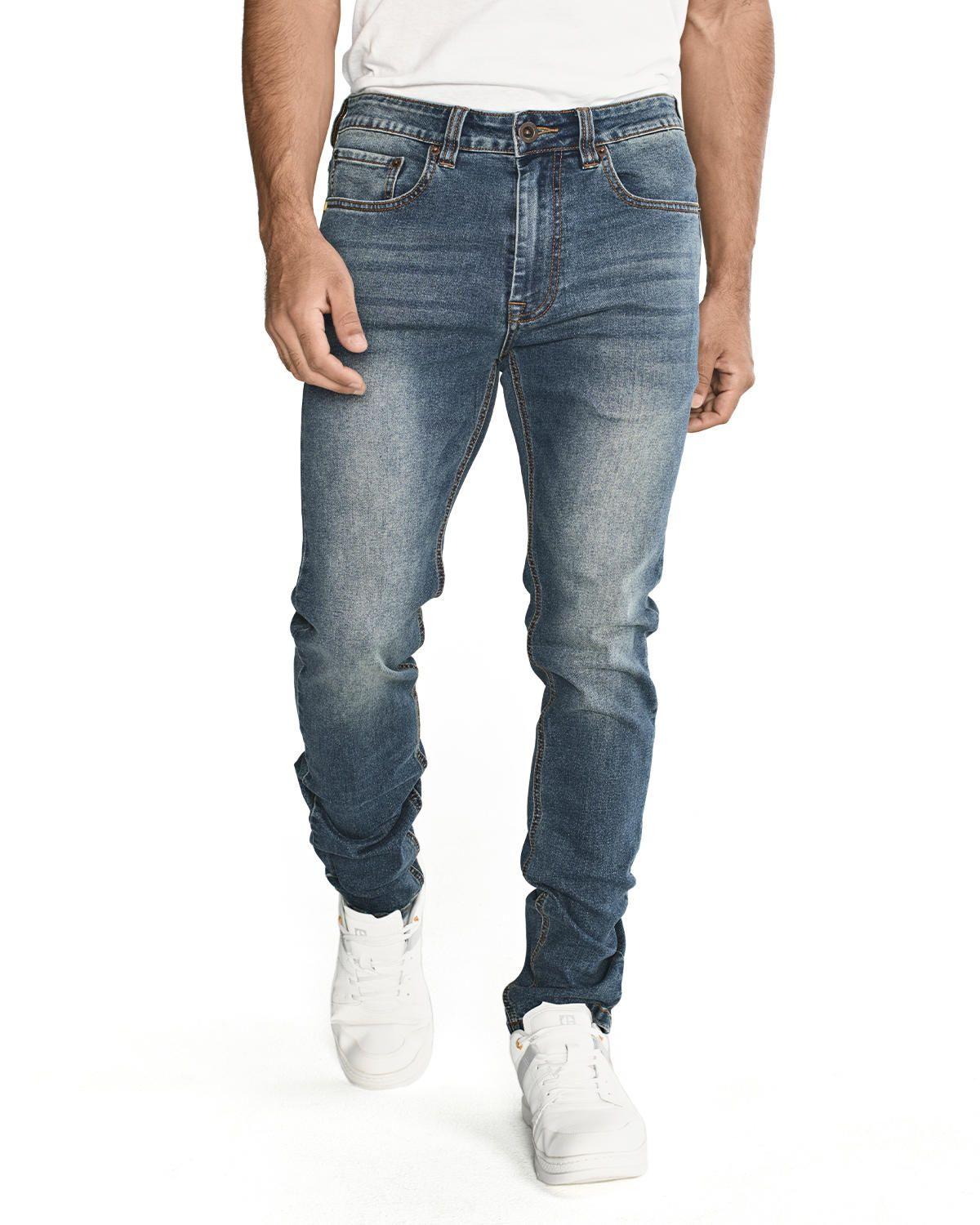 Jeans Triblend Stretch Den Azul Hombre-6