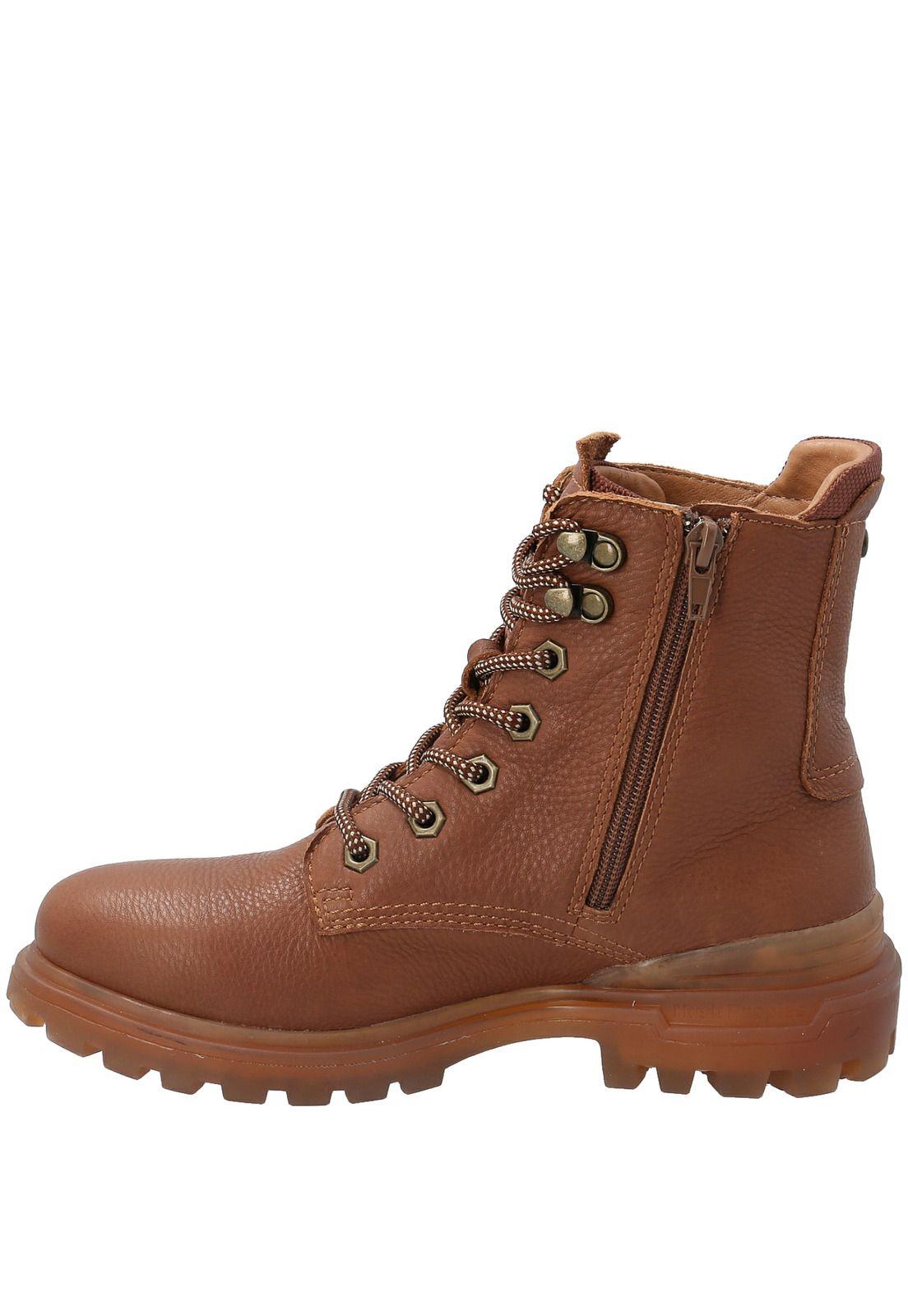 Botín Cuero Mujer Fun  Marrón-4