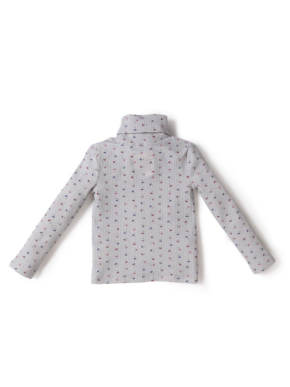 Polera Manga Larga Niña Aster Gris-1