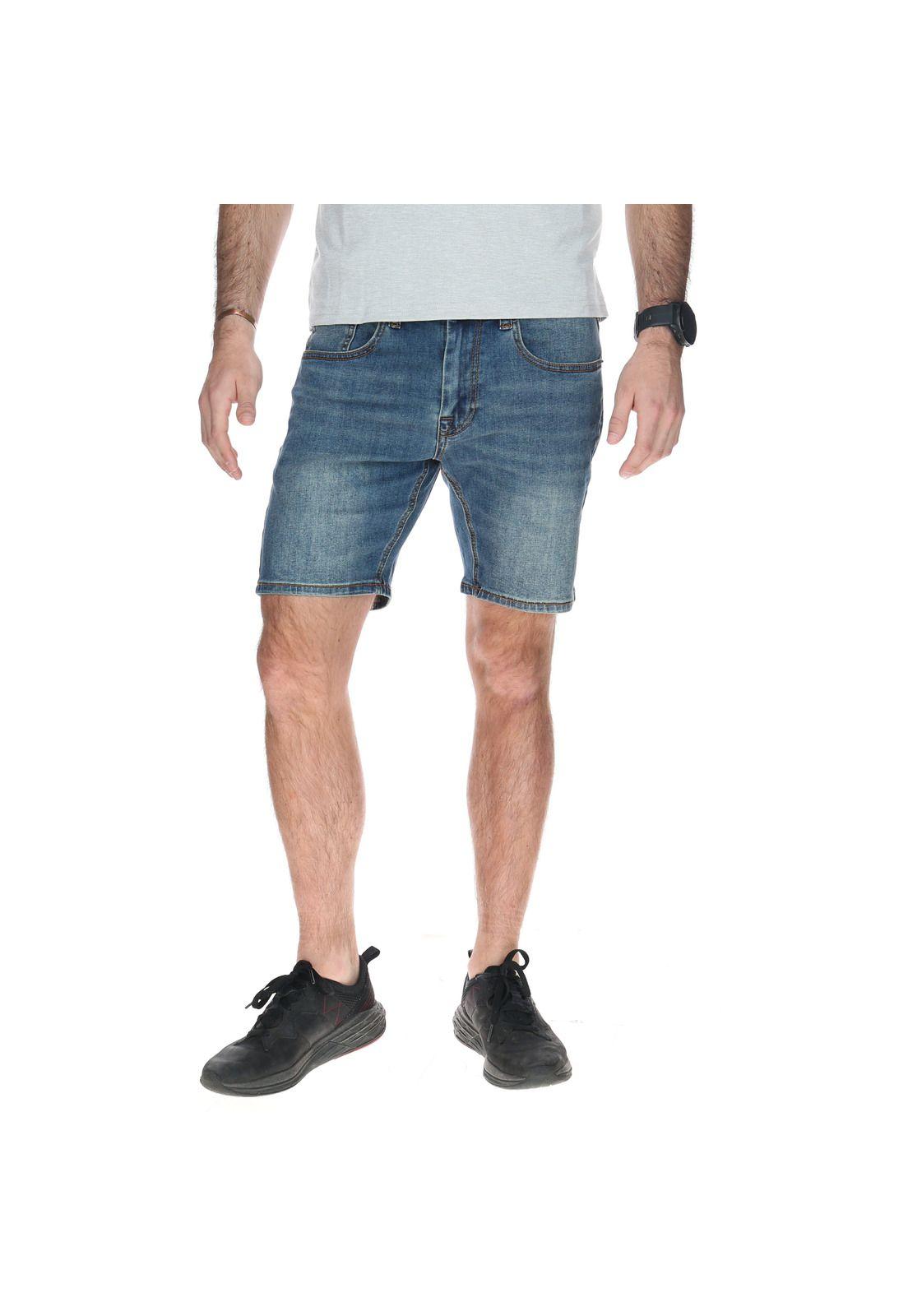 Short Hombre Ninety Eight Slim Sh Gris-0